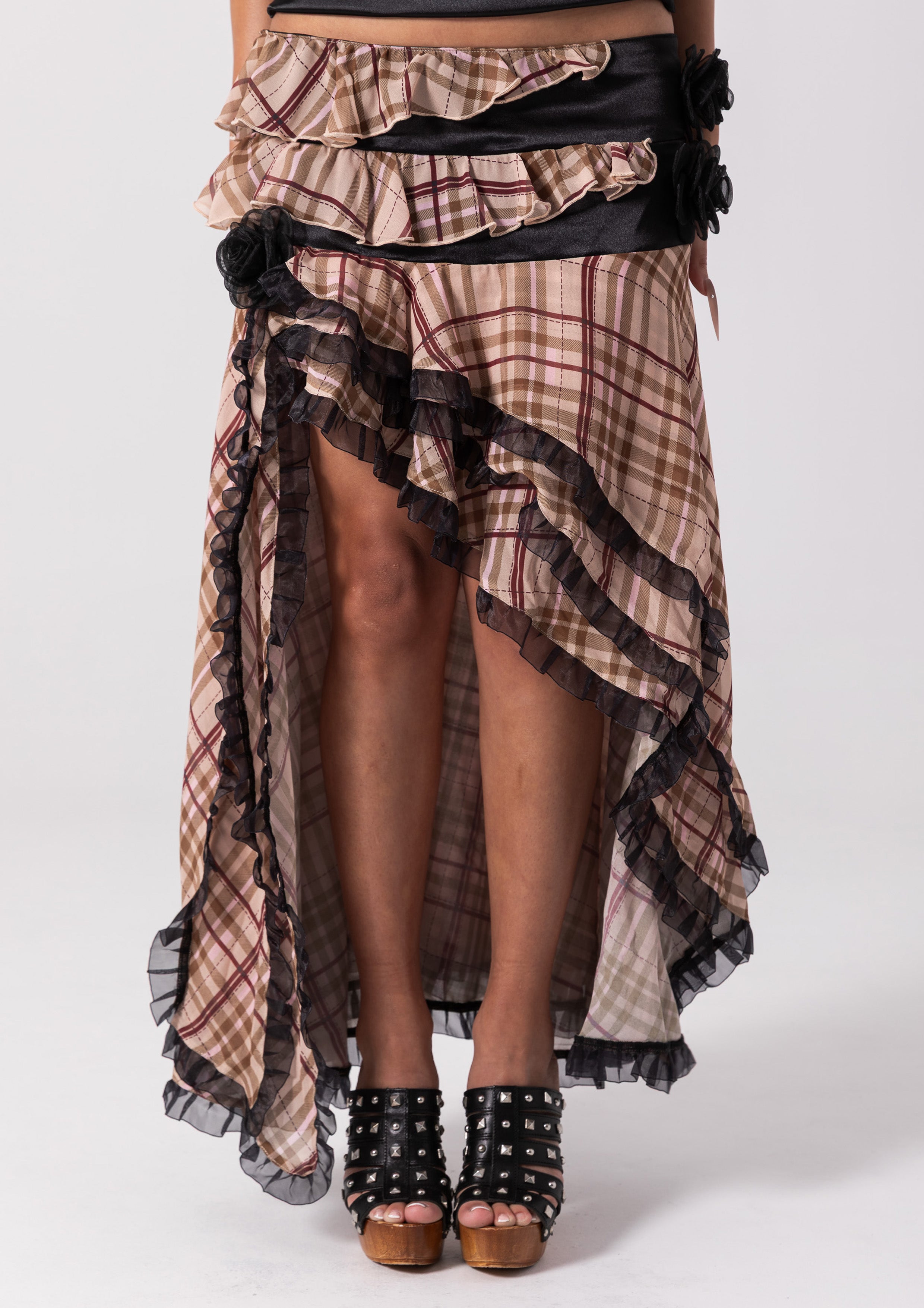 GISELLE RUFFLE SKIRT PLAID – Bye Bambi