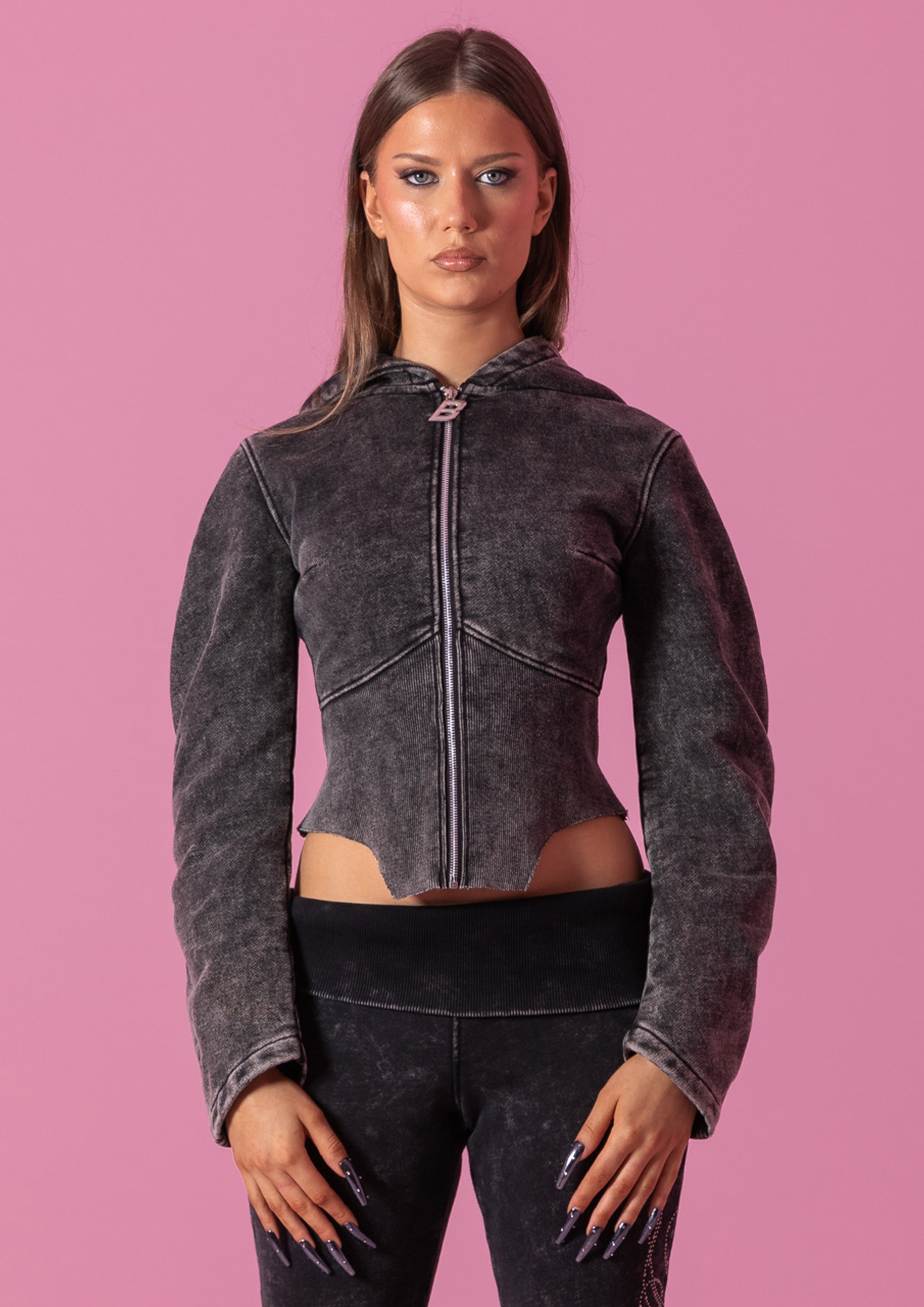 ジャケット・アウター bambi JASMINE ZIP JACKET - STONE WASH – Bye Bambi