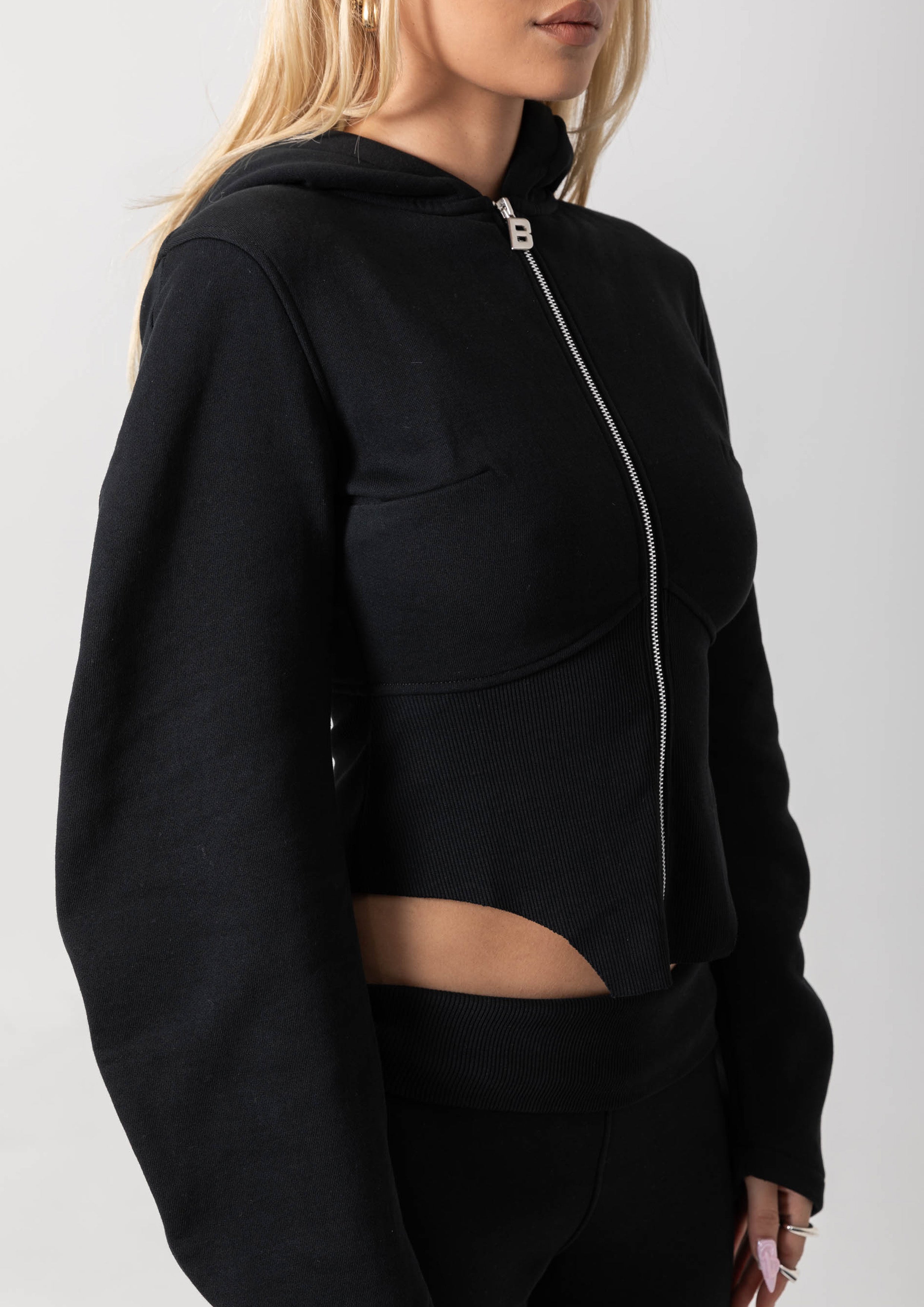 JASMINE ZIP JACKET - BLACK