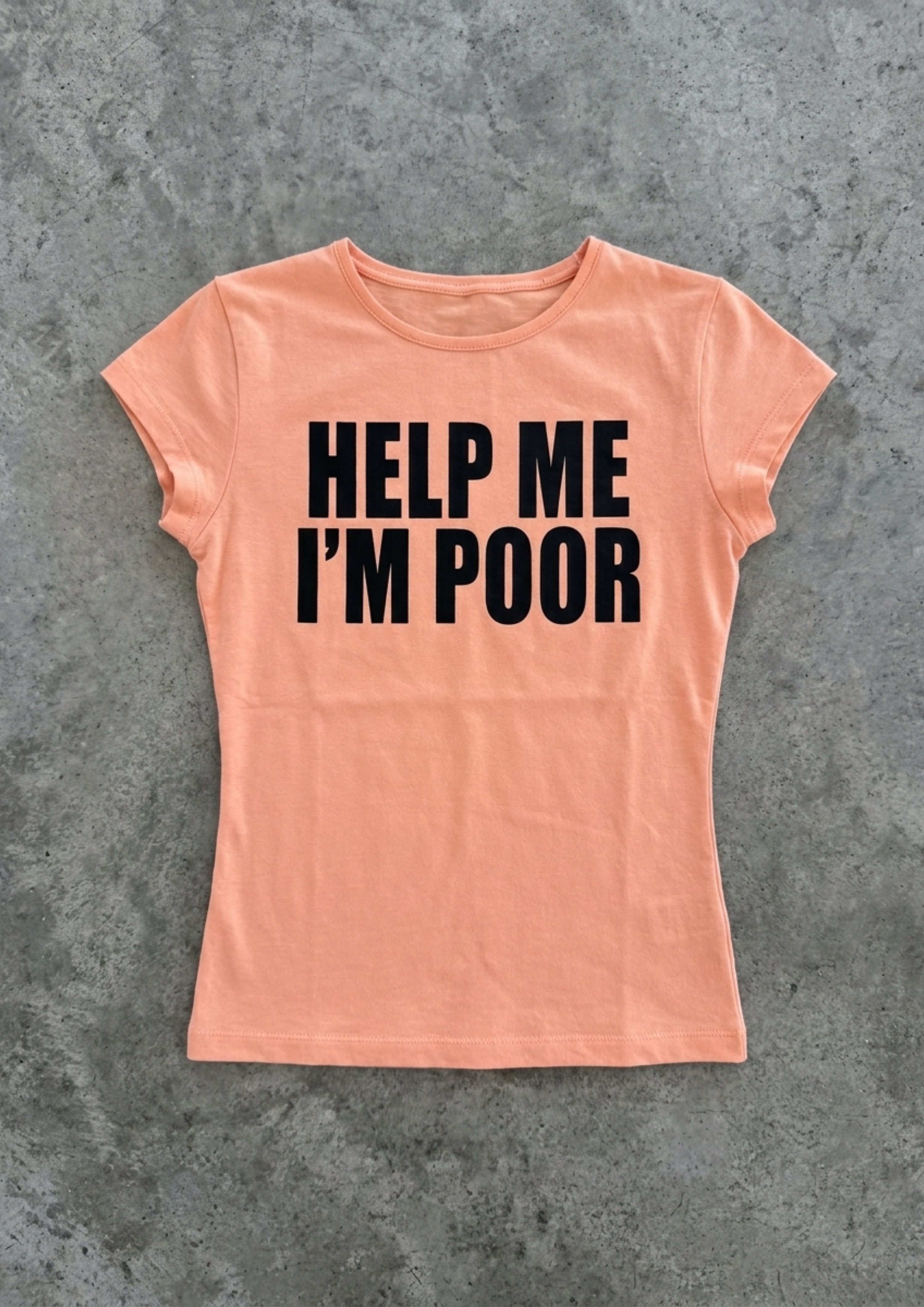 POOR BABY TEE - CORAL