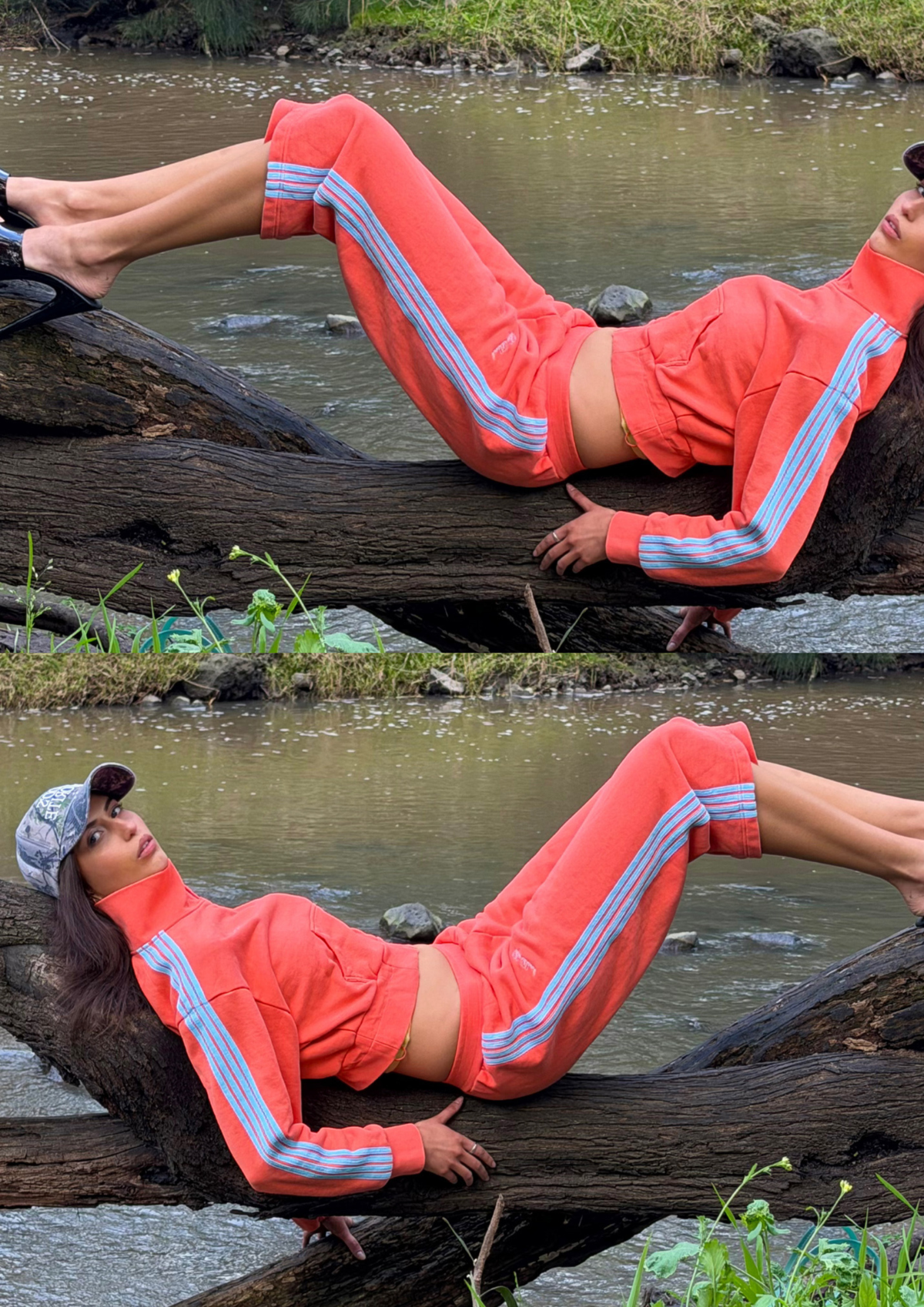 PARIS CAPRI TRACKSUIT PANTS - CORAL