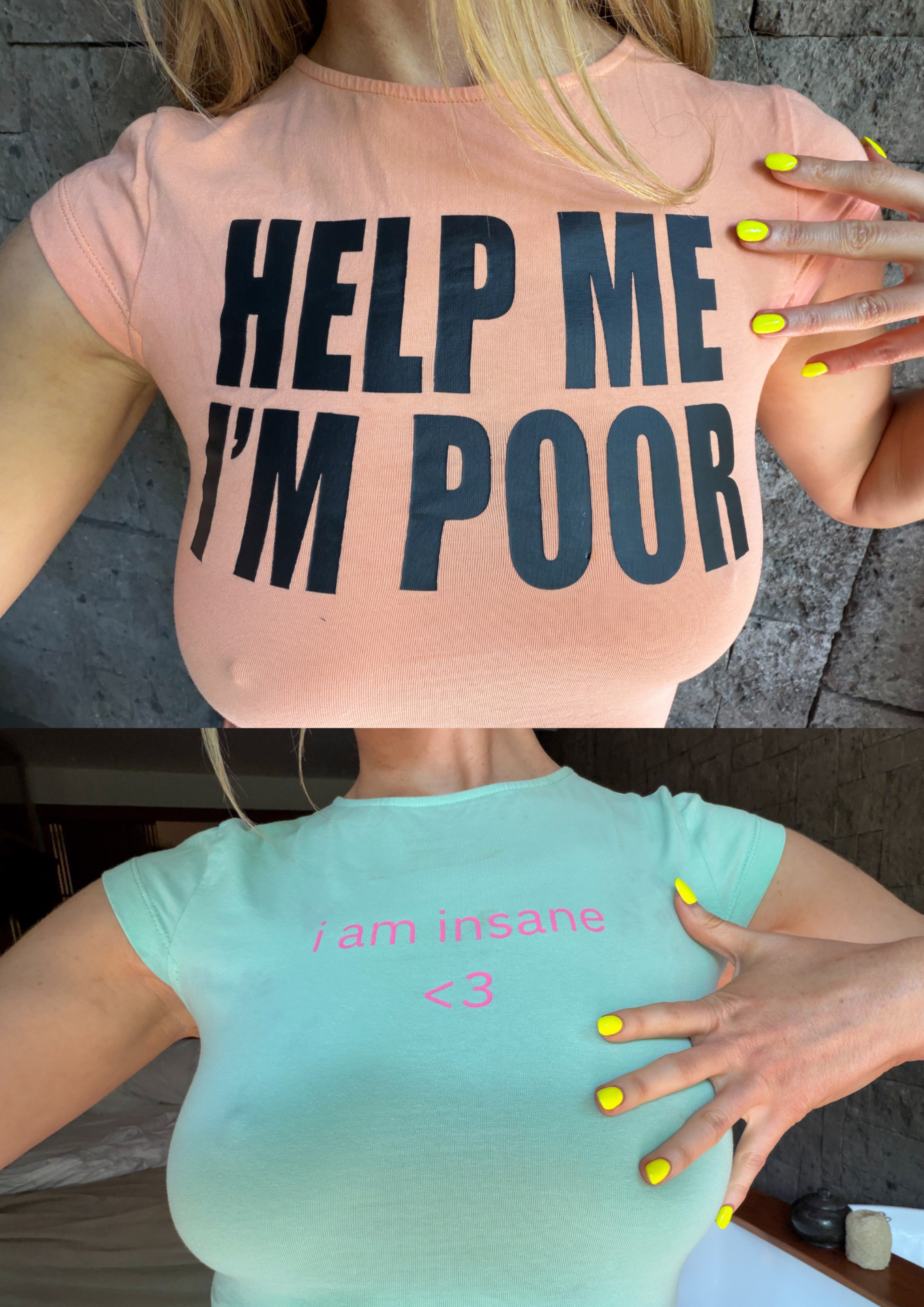 POOR BABY TEE - CORAL