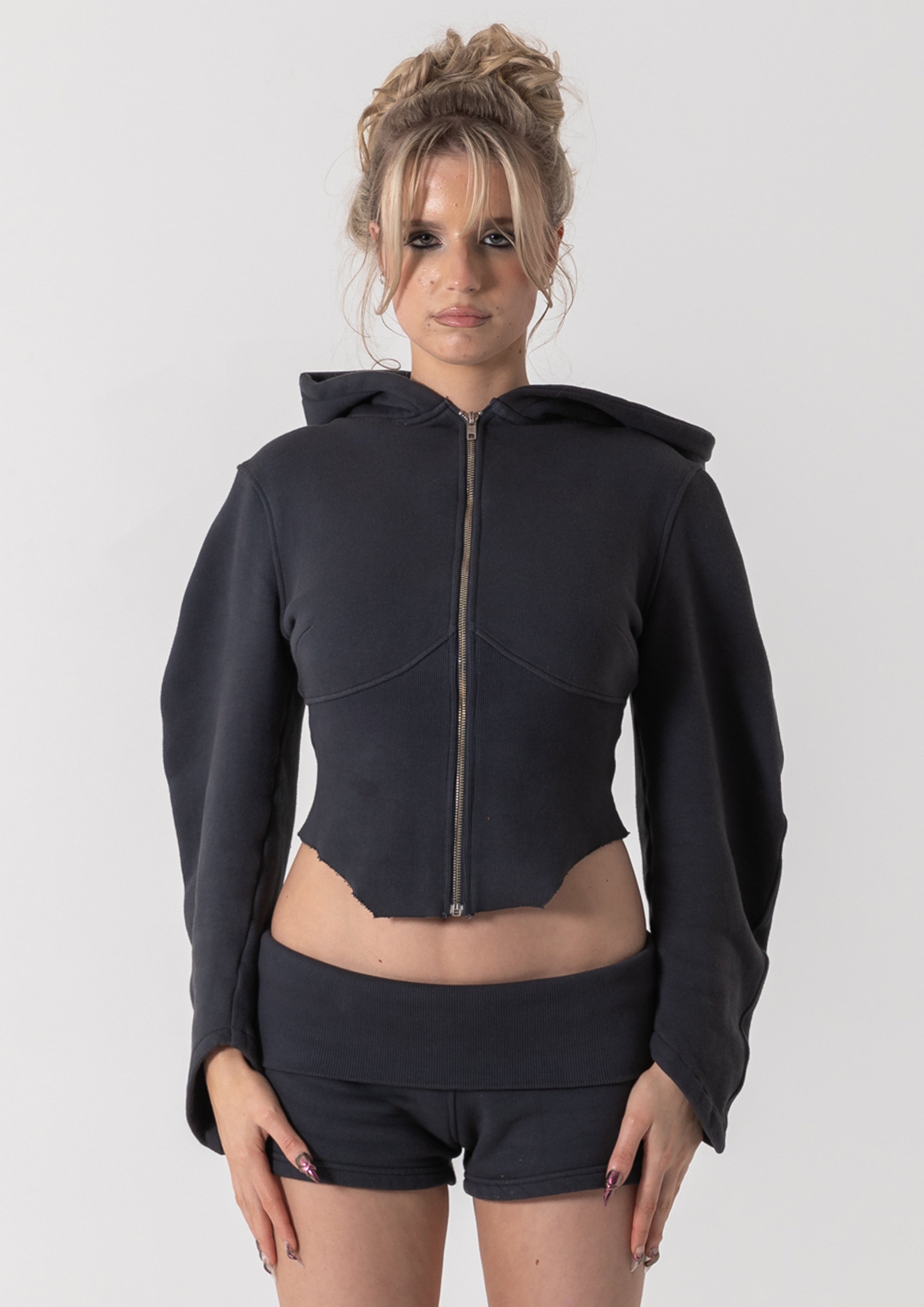 JASMINE ZIP JACKET - VINTAGE BLACK
