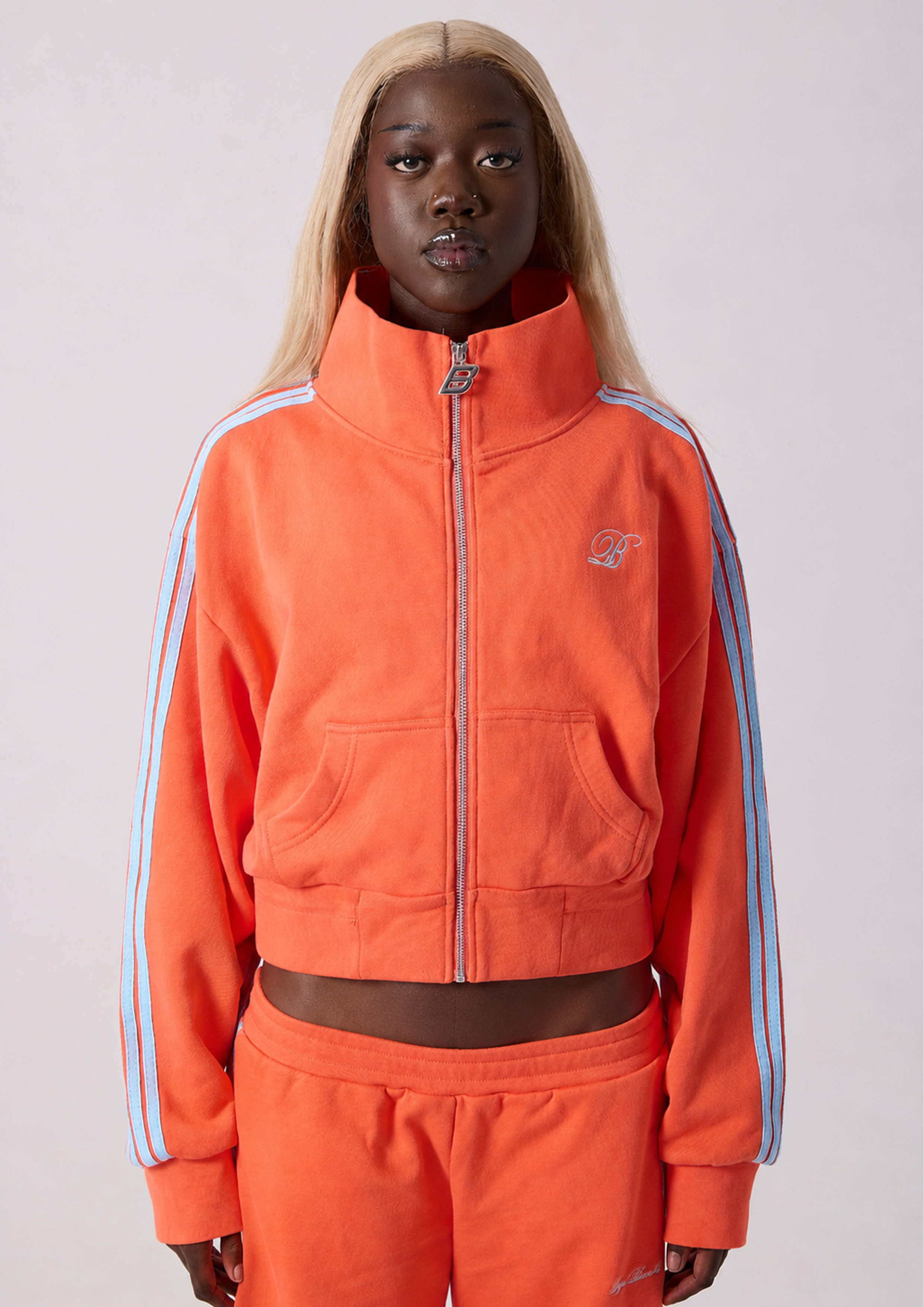 PARIS TRACKSUIT JACKET - CORAL