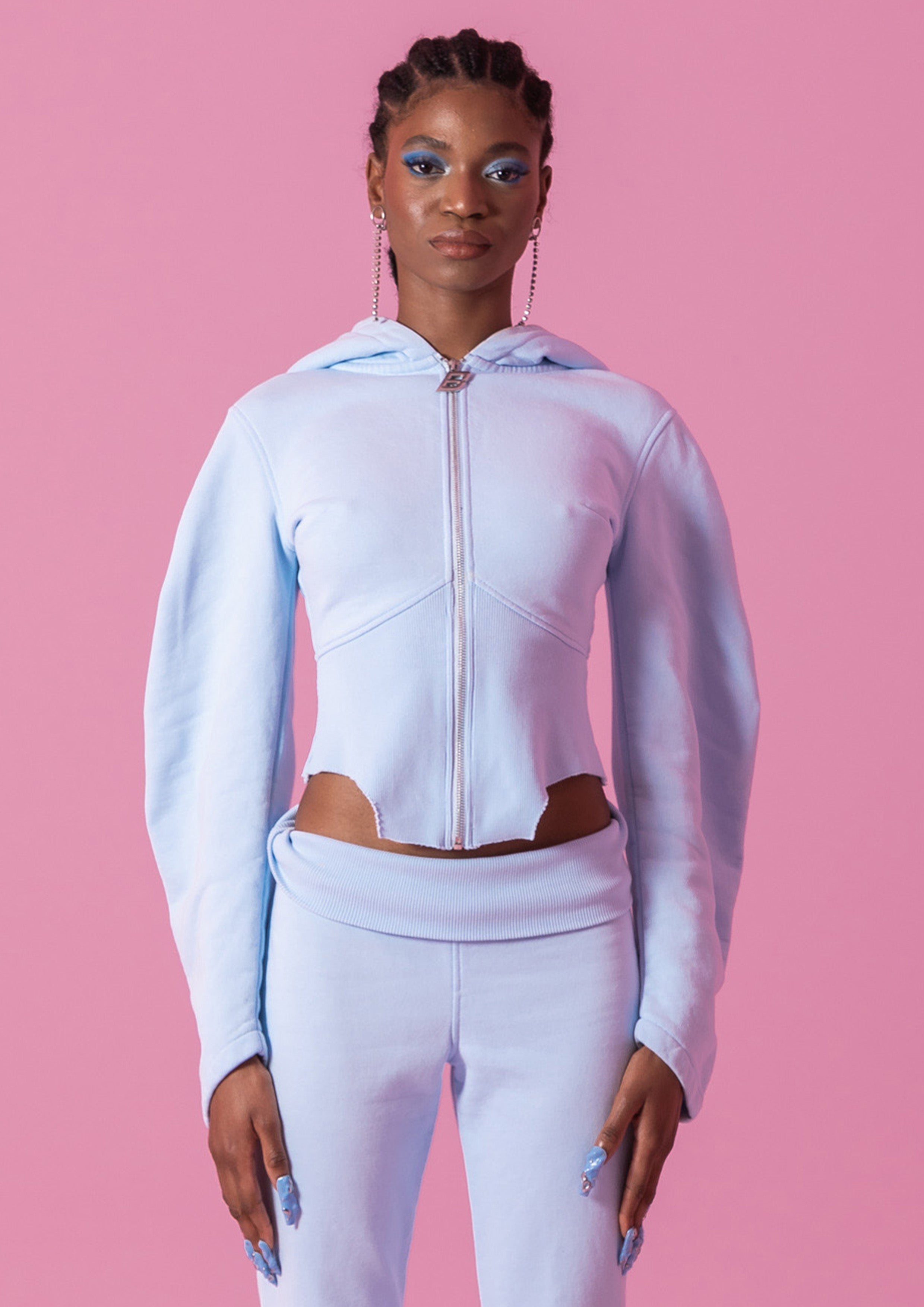JASMINE ZIP JACKET - BLUE