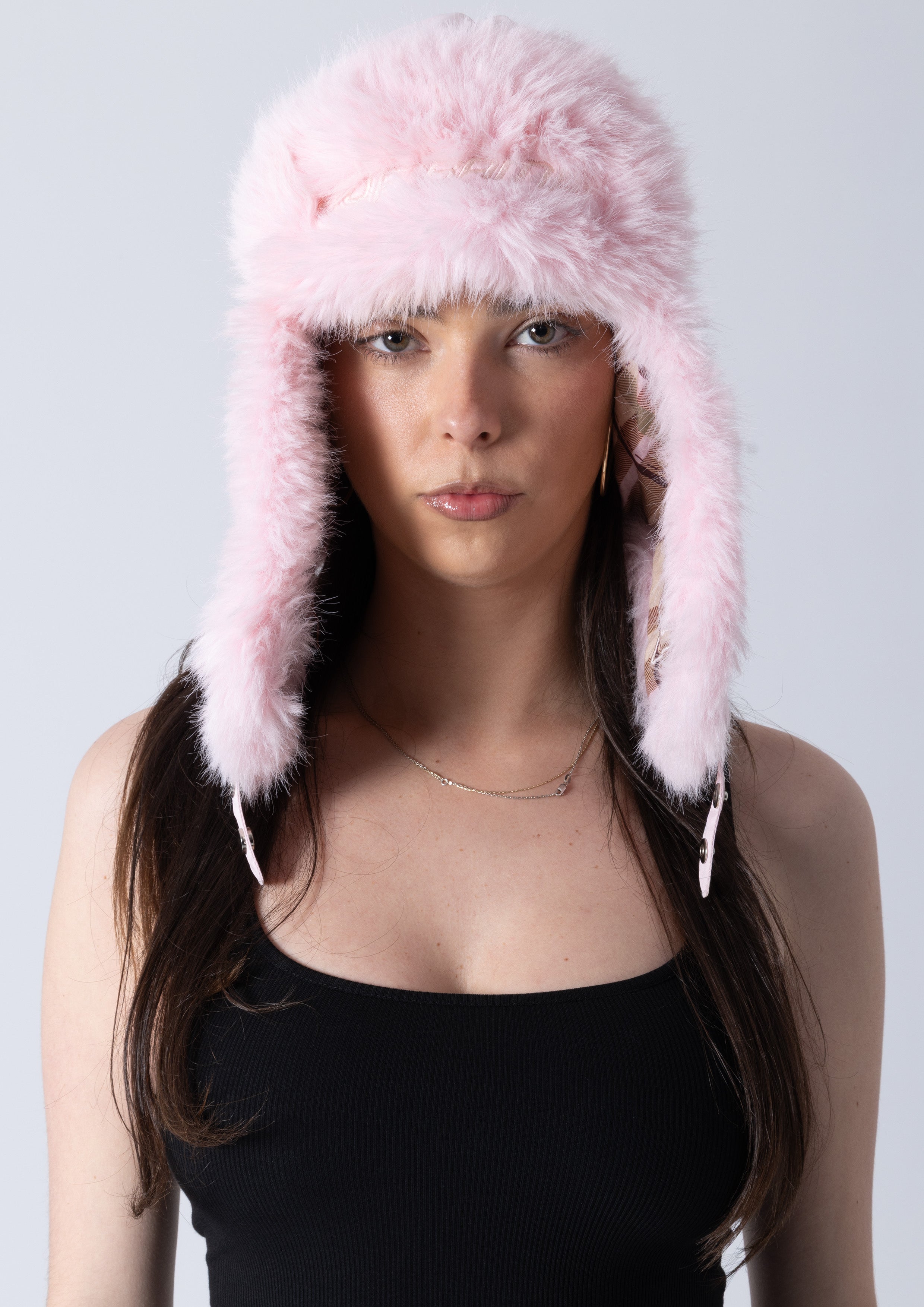 MARNI TRAPPER HAT - PINK