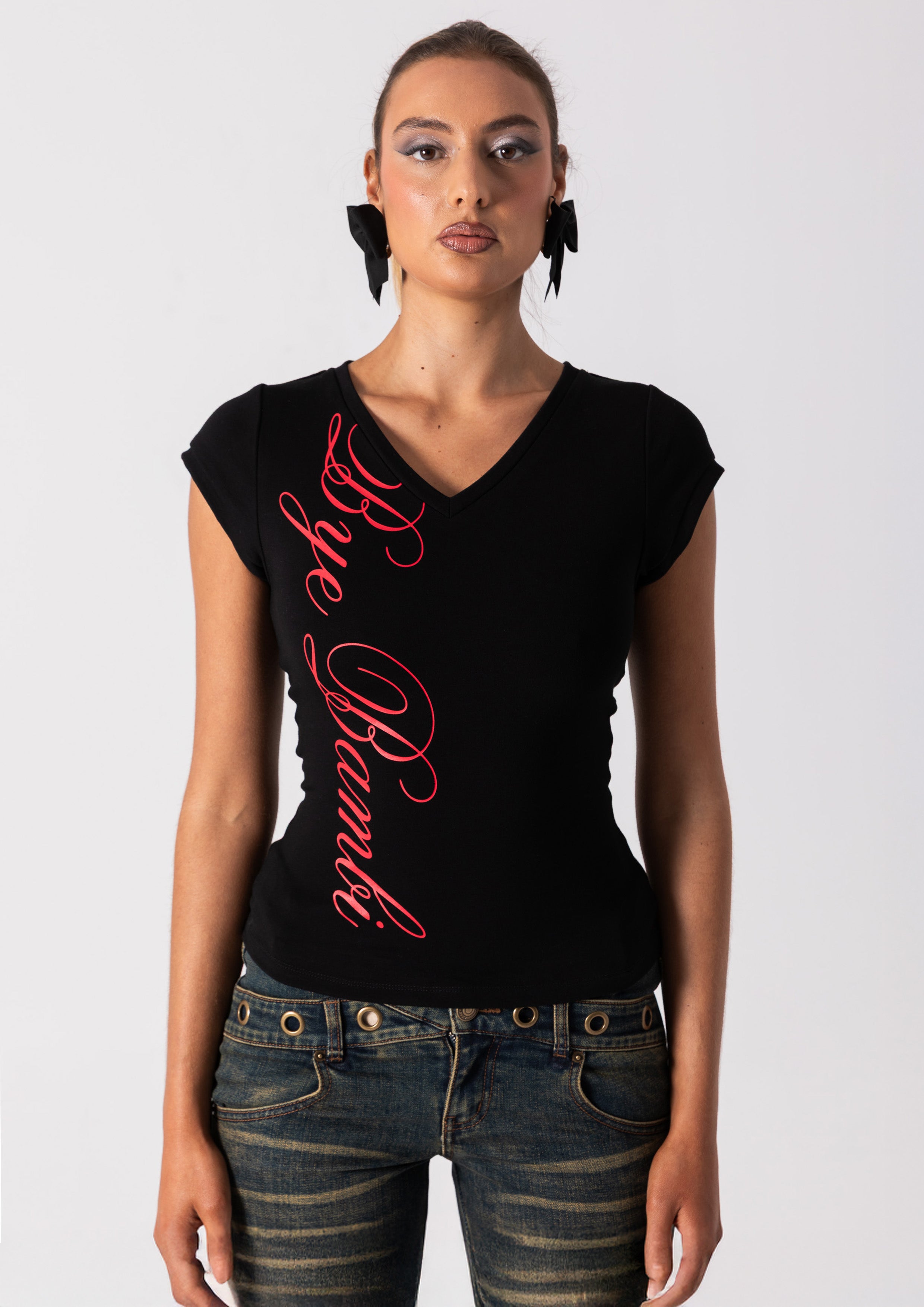 SUKI BABY TEE - BLACK