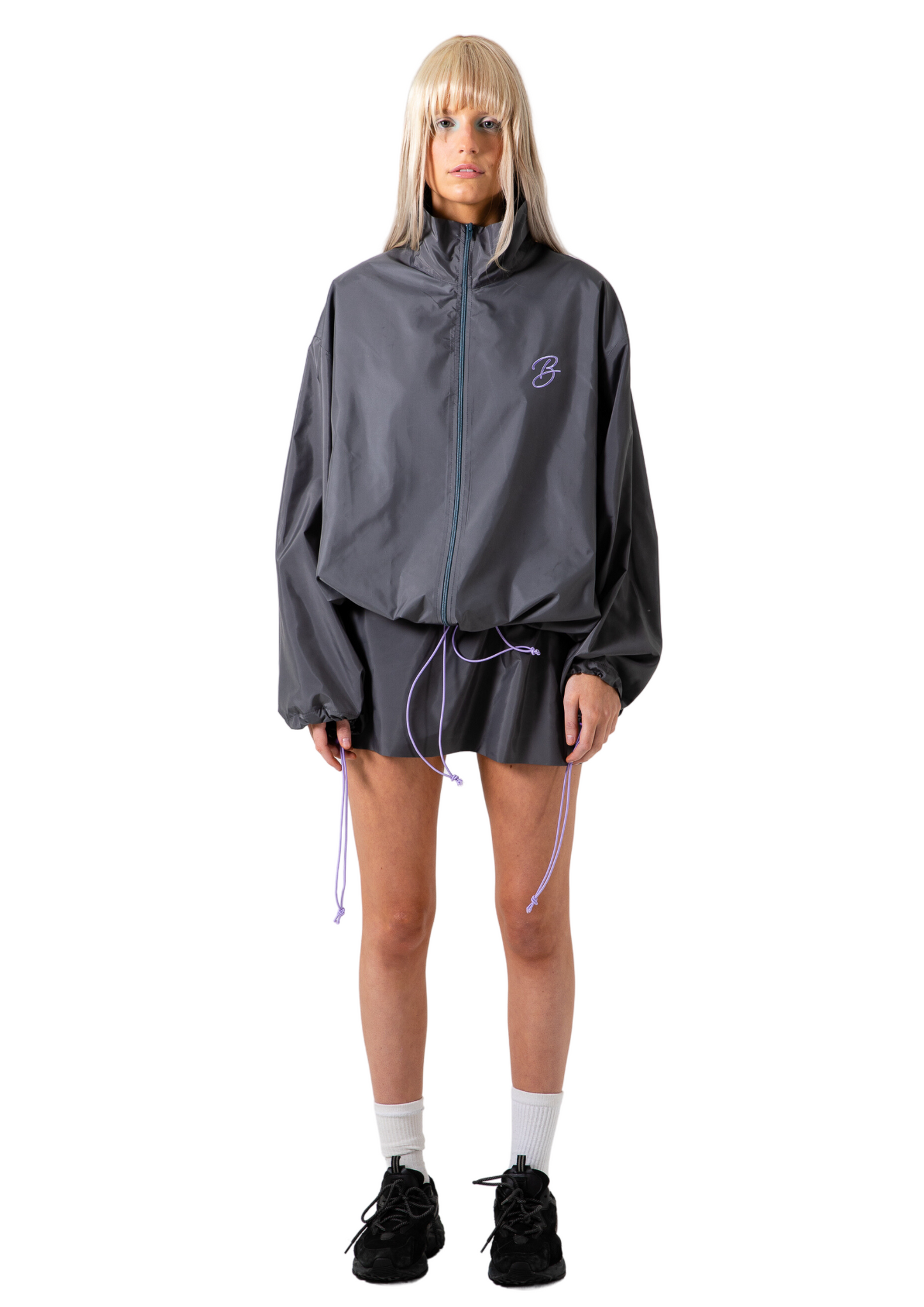 WINDBREAKER JACKET - CHARCOAL