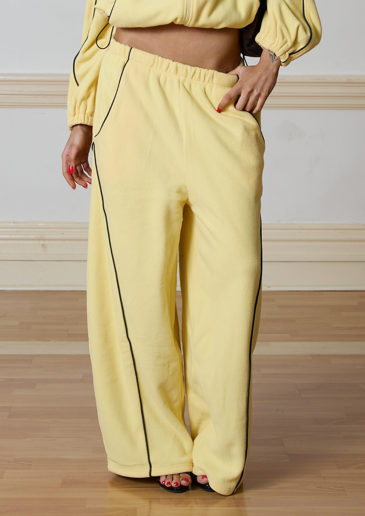 PARKER FLEECE TRACK PANT - YELLOW