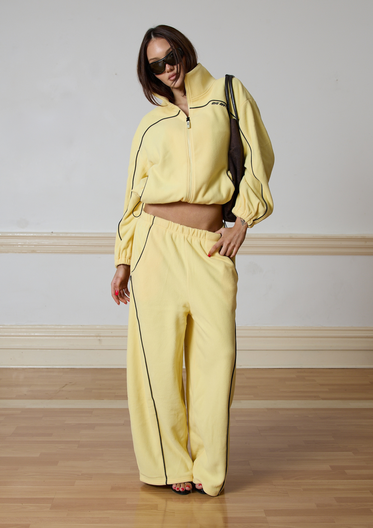 PARKER FLEECE TRACK PANT - YELLOW