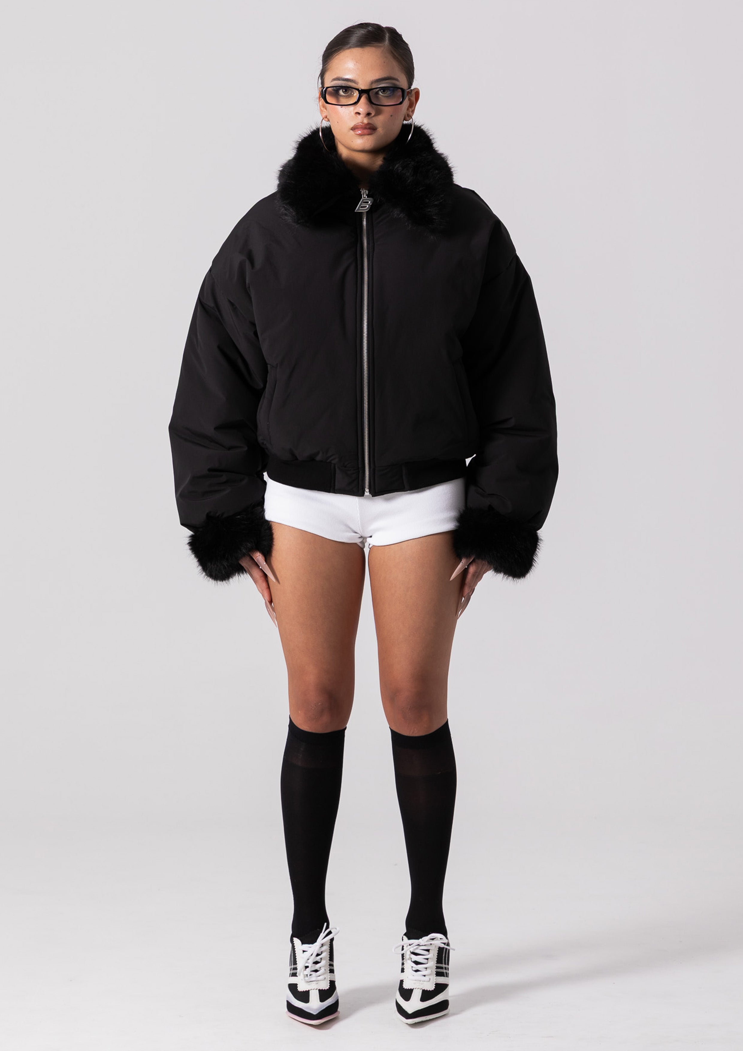 MARNI BOMBER - BLACK