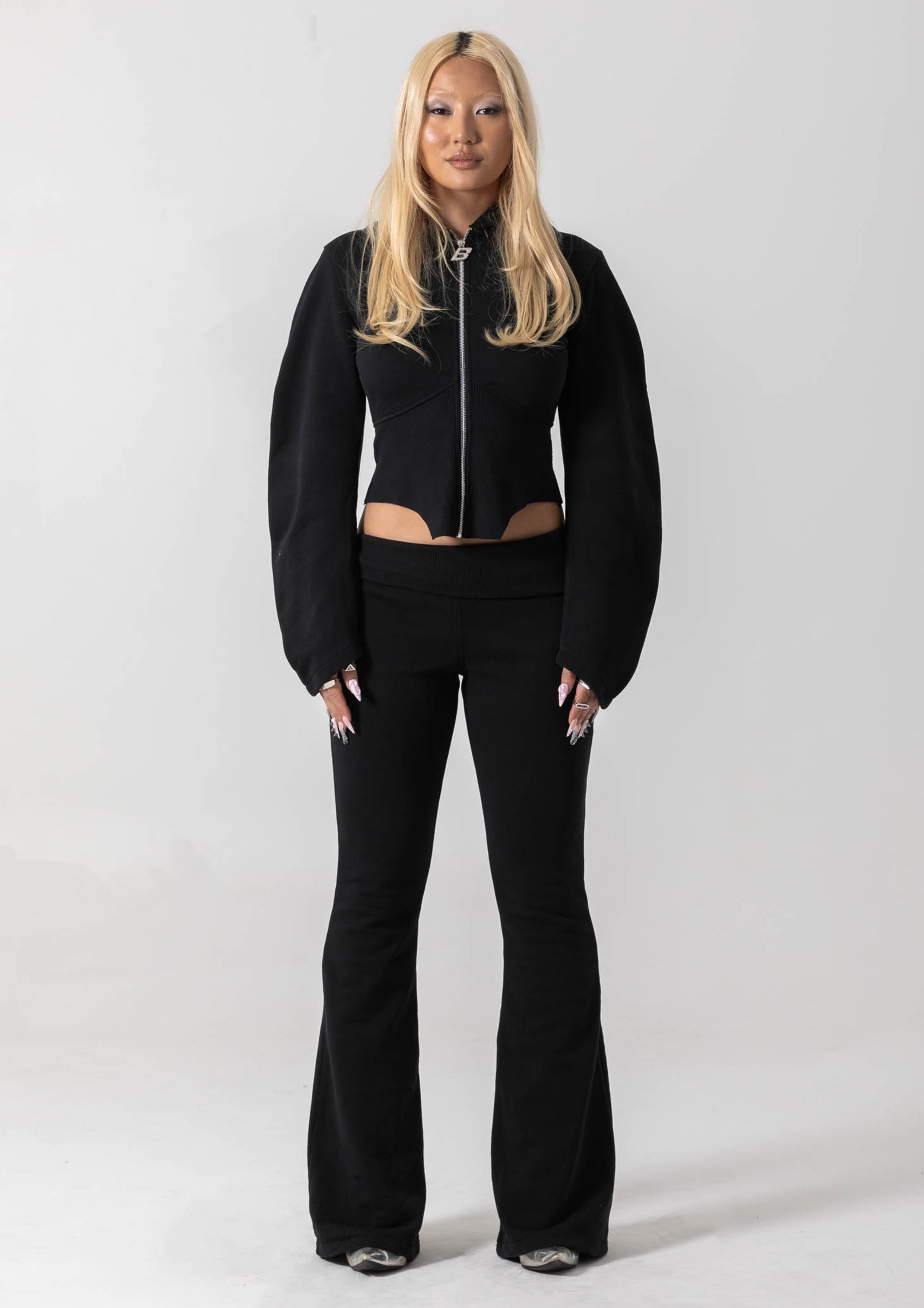 JASMINE ZIP JACKET - BLACK – Bye Bambi