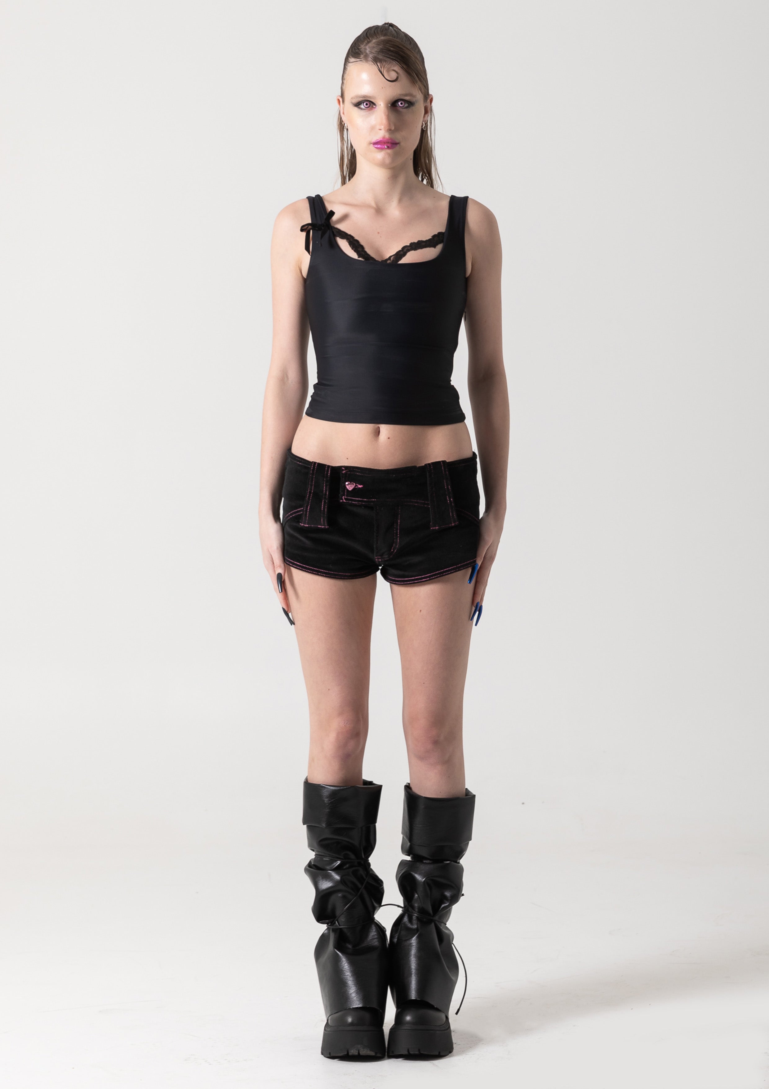 BARBIE MINI SHORT - BLACK – Bye Bambi