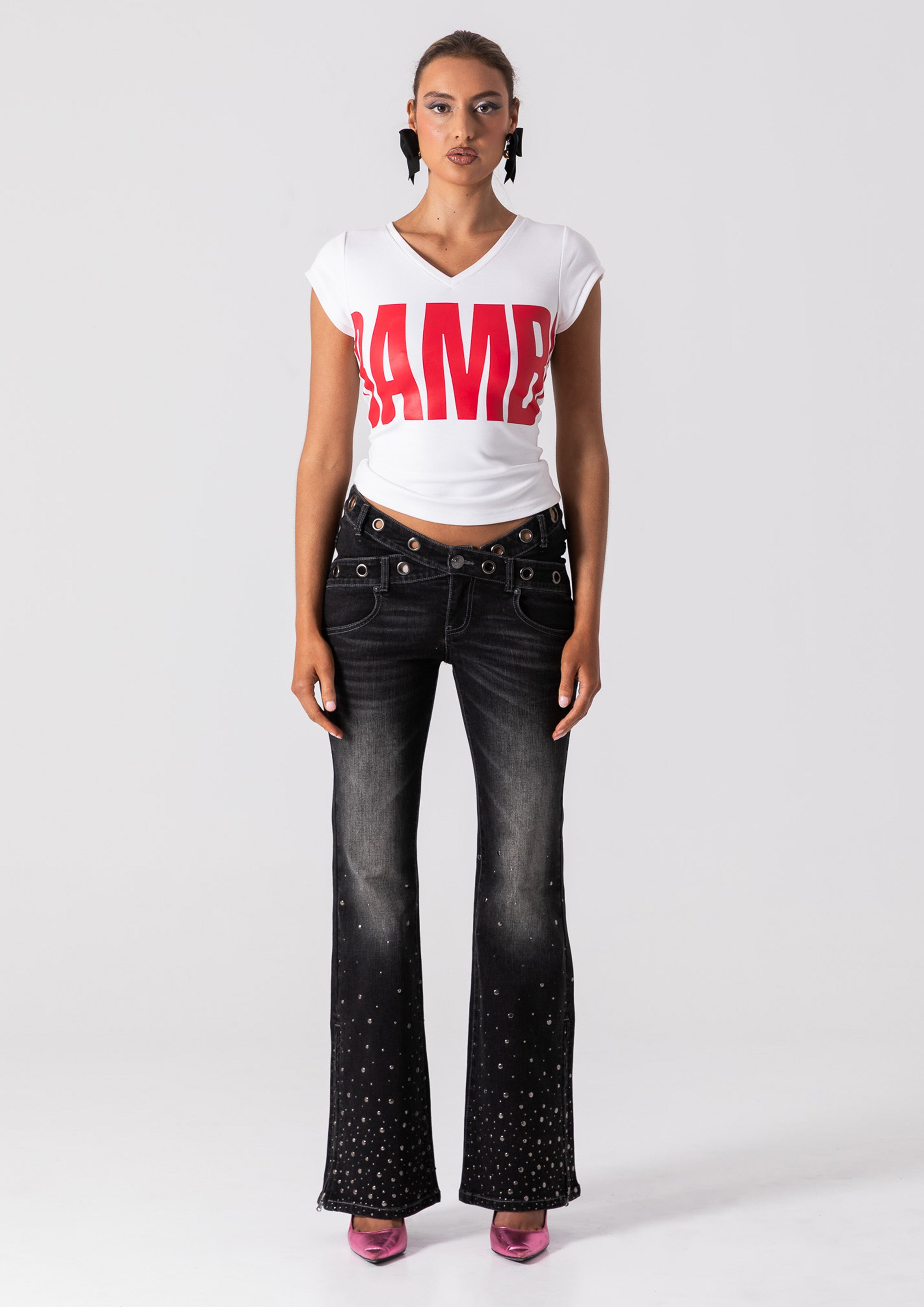 SUKI BABY TEE - WHITE