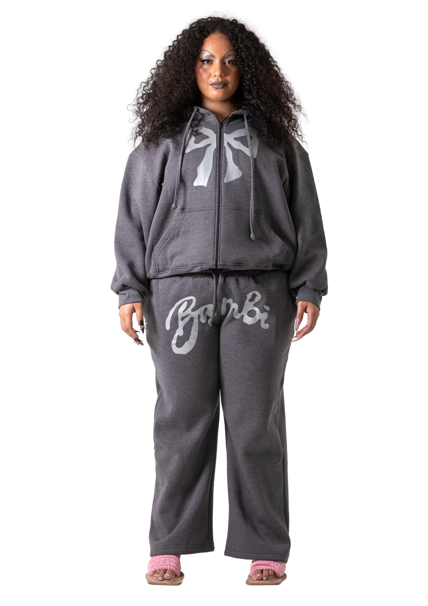 BRITNEY ZIP JACKET - CHARCOAL