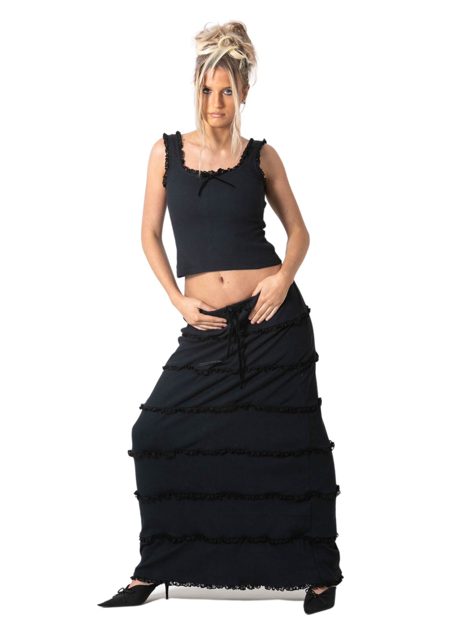 POSIE SKIRT - BLACK