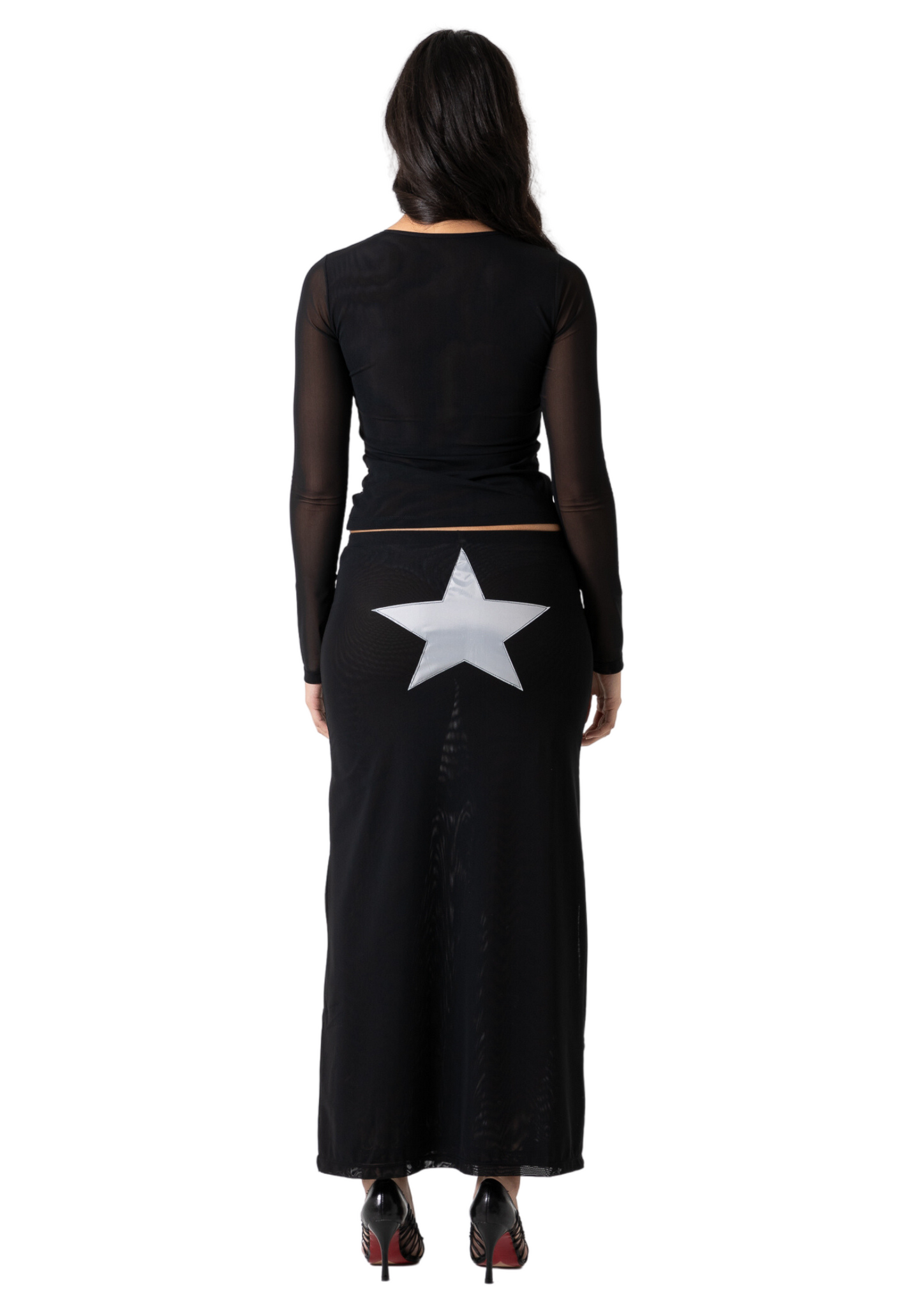 STAR SKIRT - BLACK