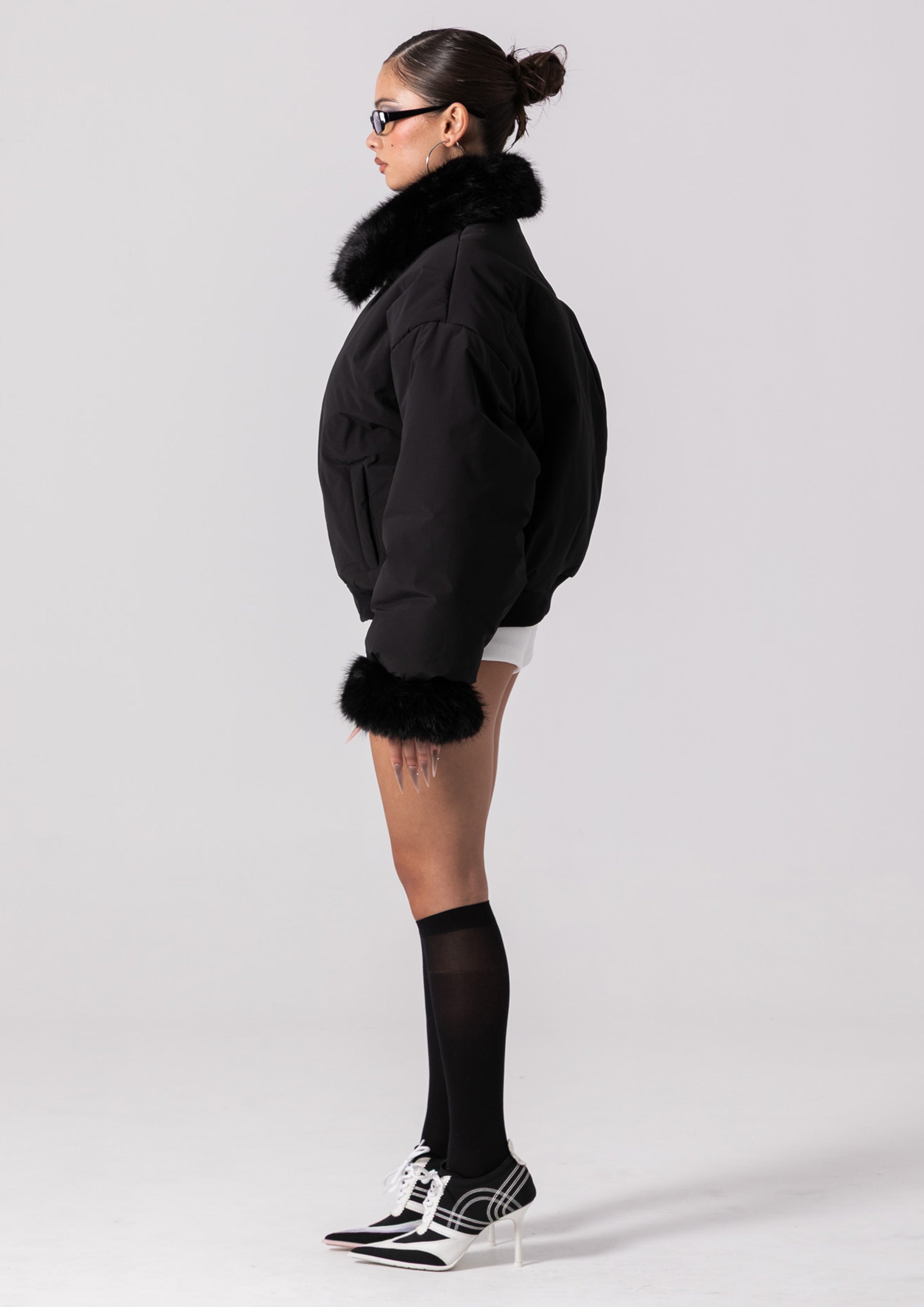 MARNI BOMBER - BLACK