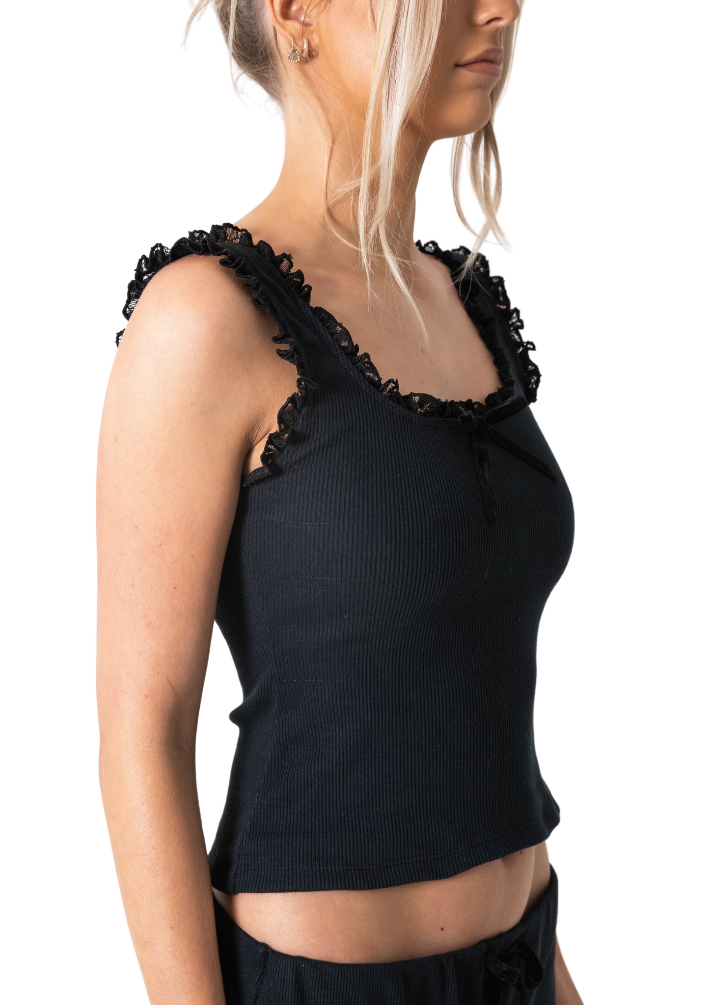 POSIE SINGLET - BLACK