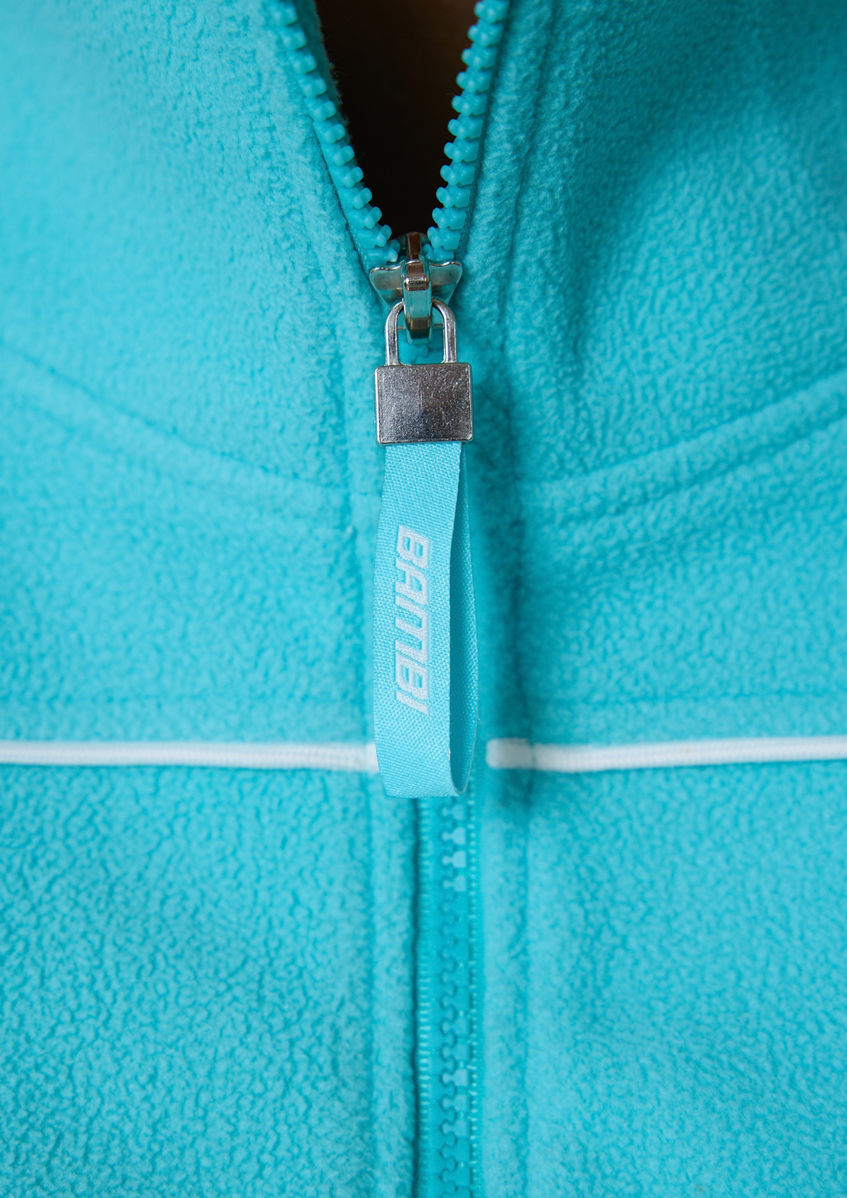 PARKER FLEECE ZIP JACKET - AQUA