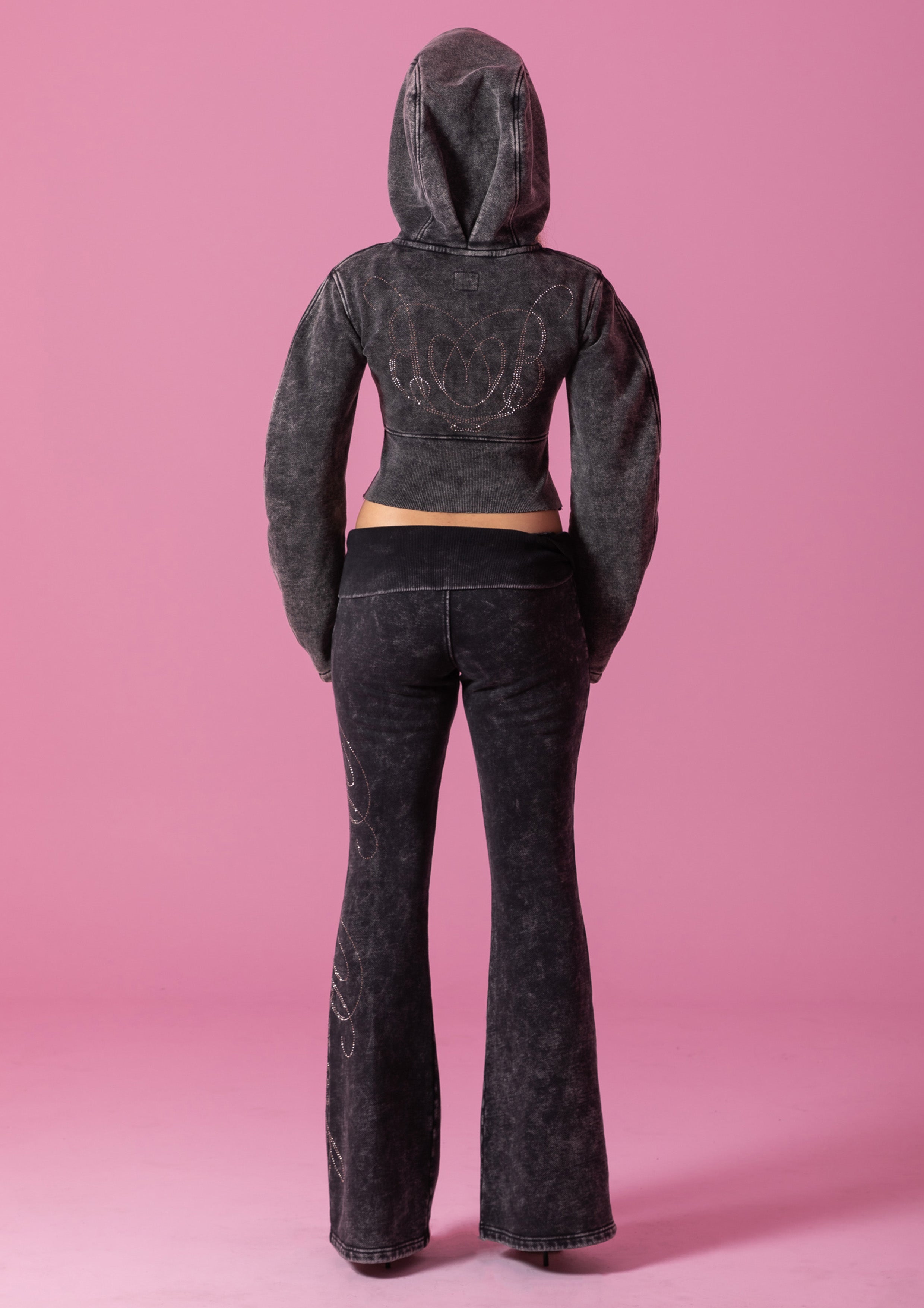 JASMINE ZIP JACKET - STONE WASH