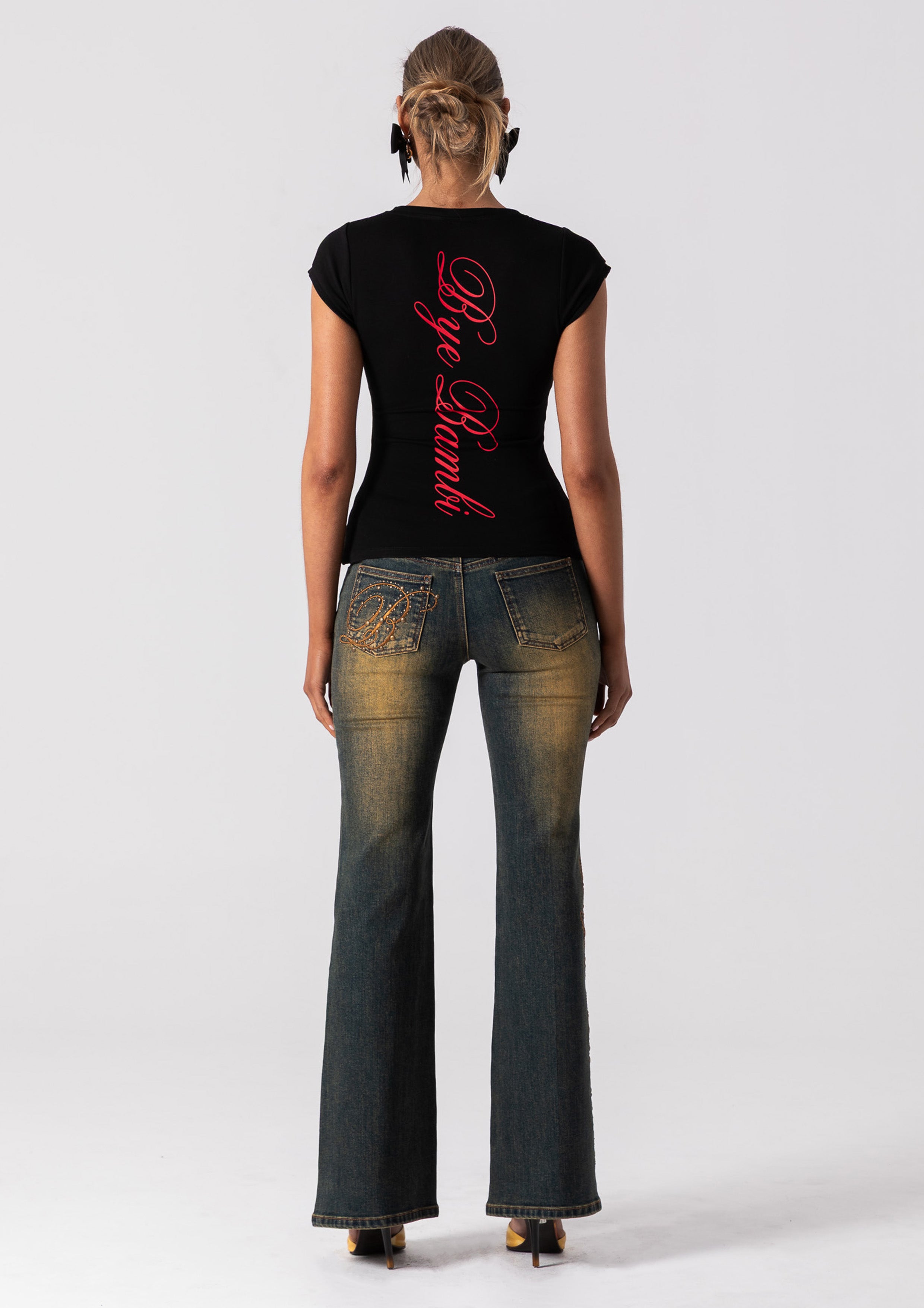SUKI BABY TEE - BLACK