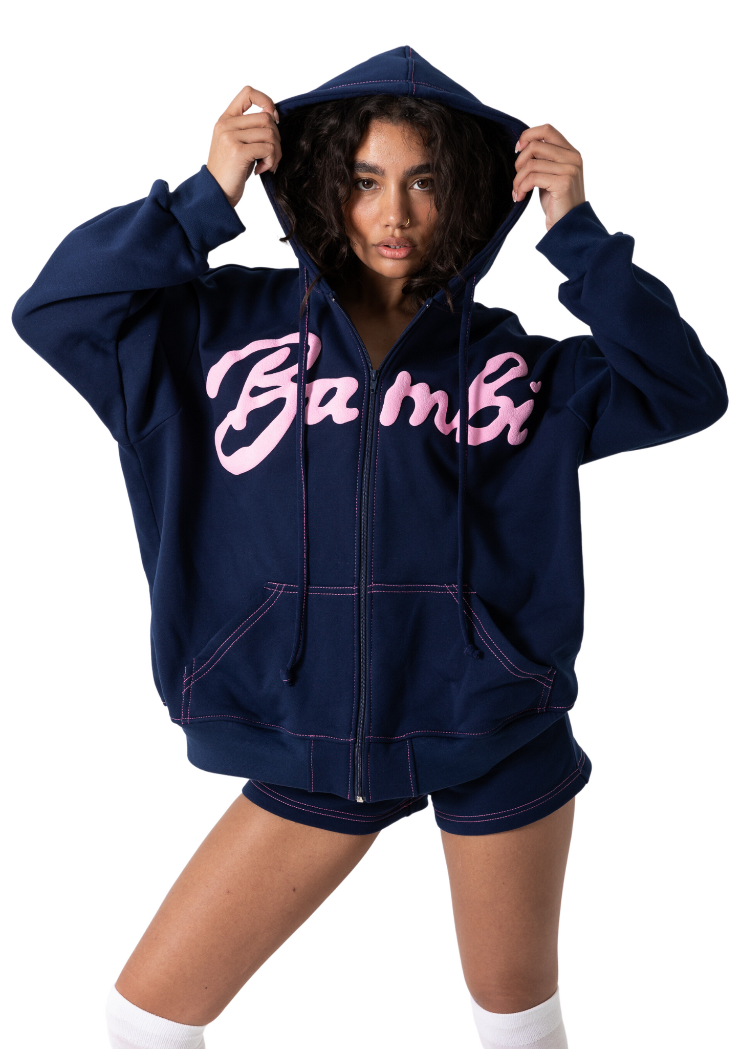 BRITNEY ZIP JACKET - NAVY