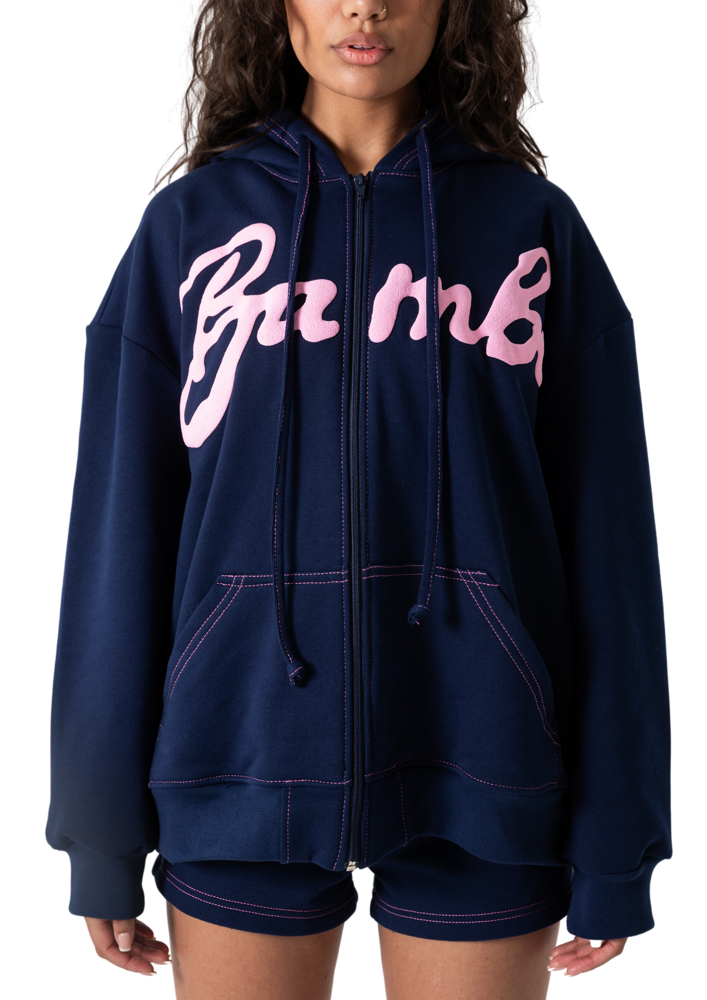 BRITNEY ZIP JACKET - NAVY