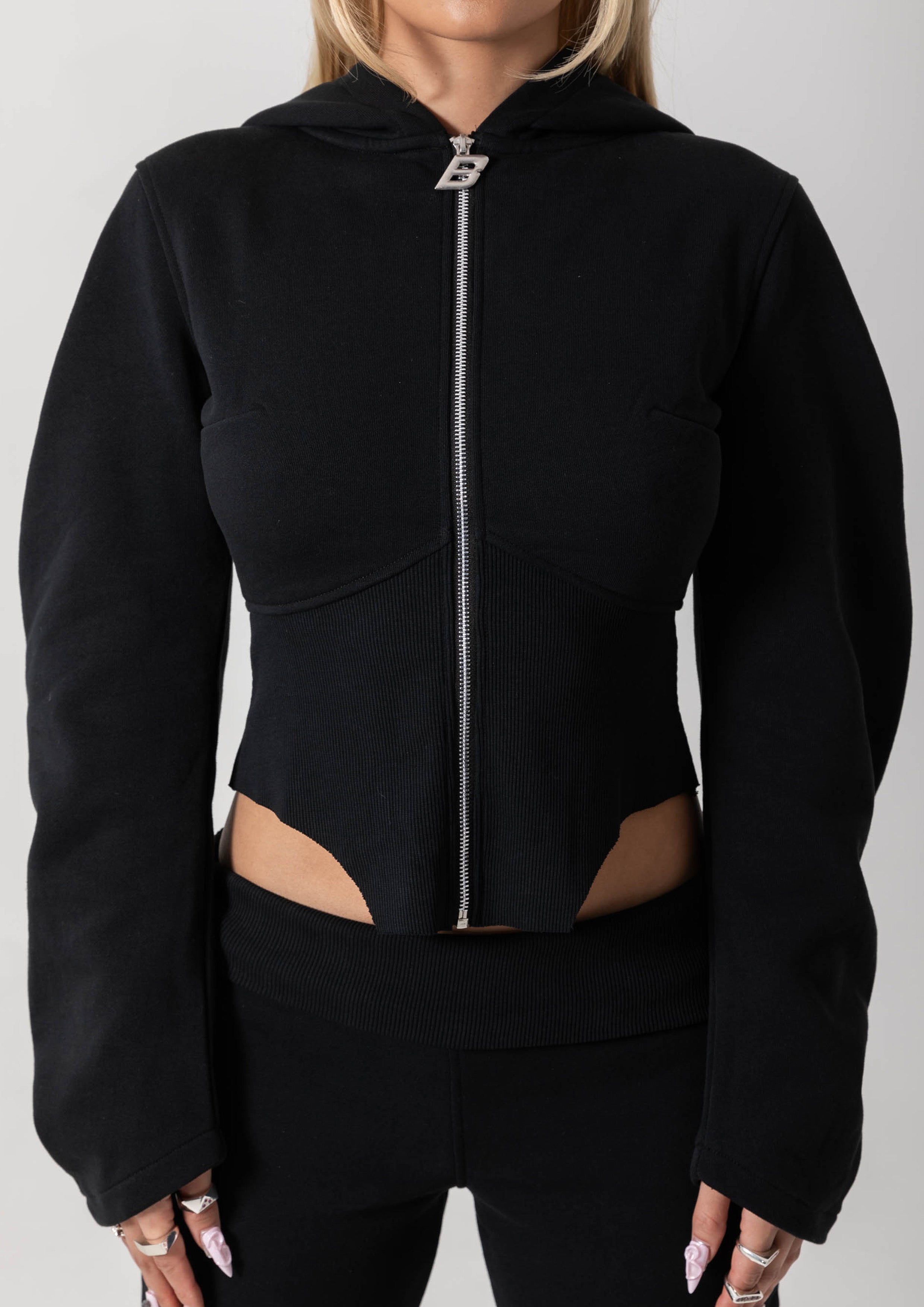 JASMINE ZIP JACKET - BLACK – Bye Bambi