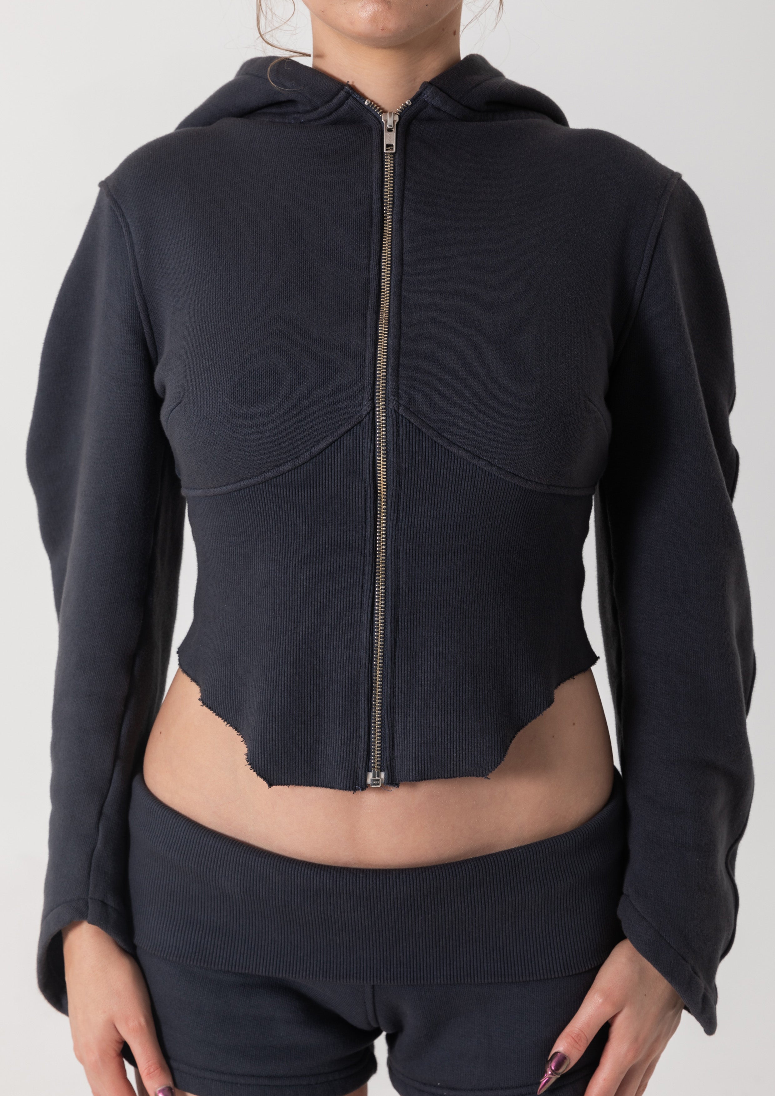JASMINE ZIP JACKET - VINTAGE BLACK