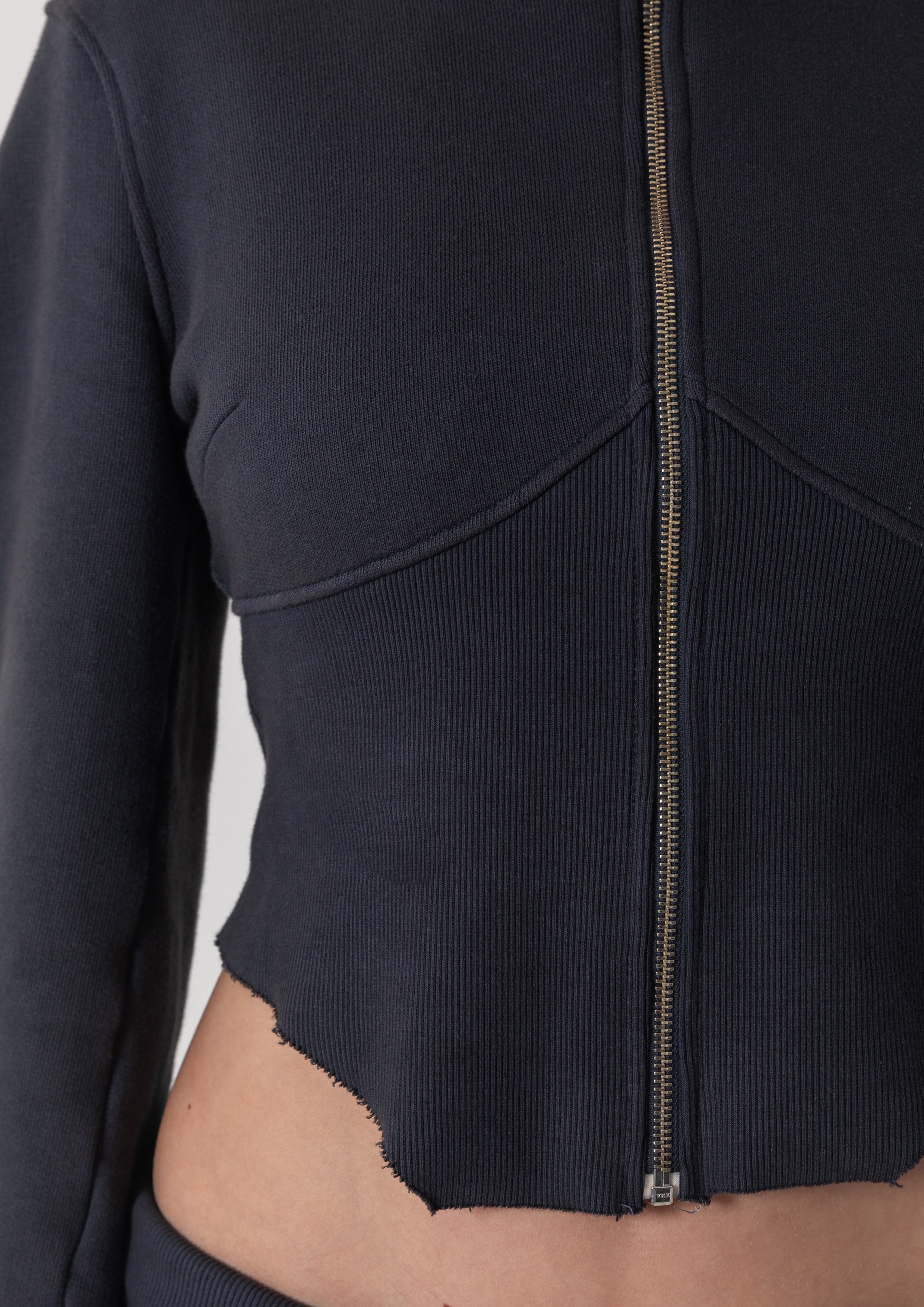 JASMINE ZIP JACKET - VINTAGE BLACK