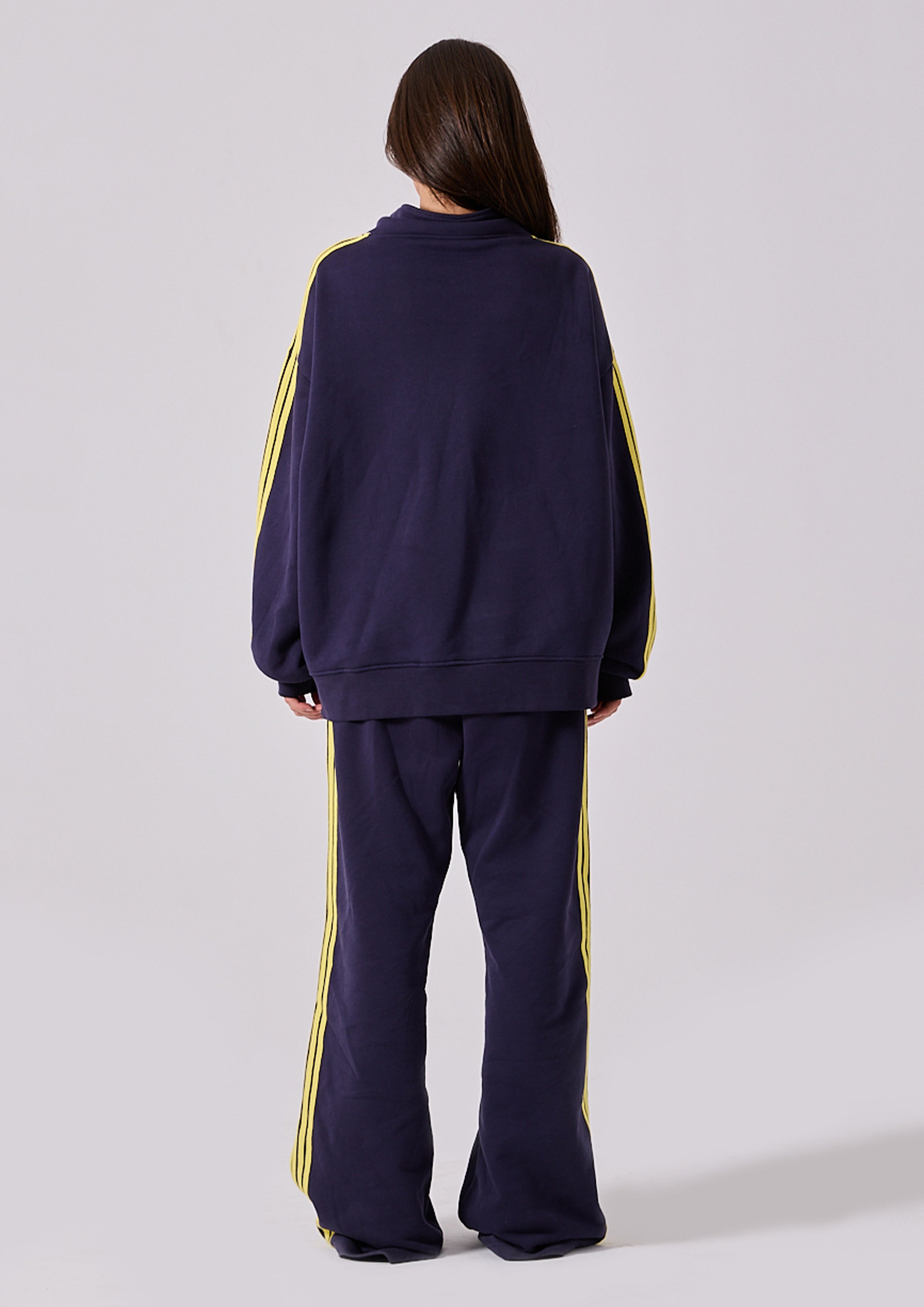 SPEARS STRIPE ZIP JACKET - INK