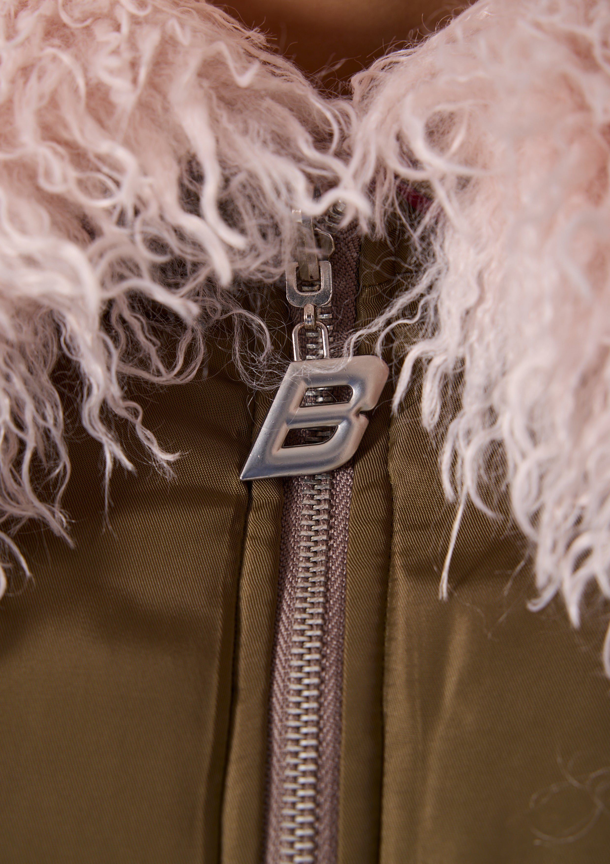 REVERSIBLE MARNI BOMBER - KHAKI / BURGUNDY