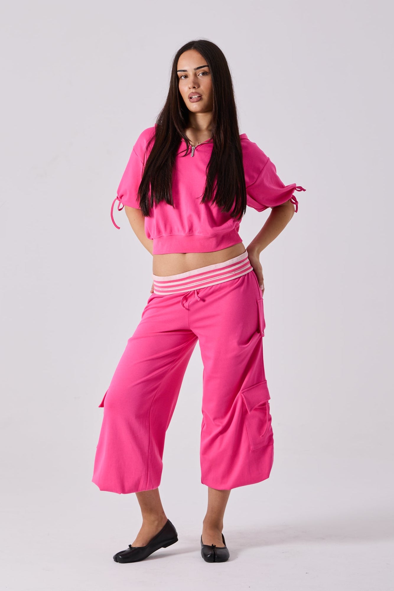 ELARA LOUNGE PANT - HOT PINK