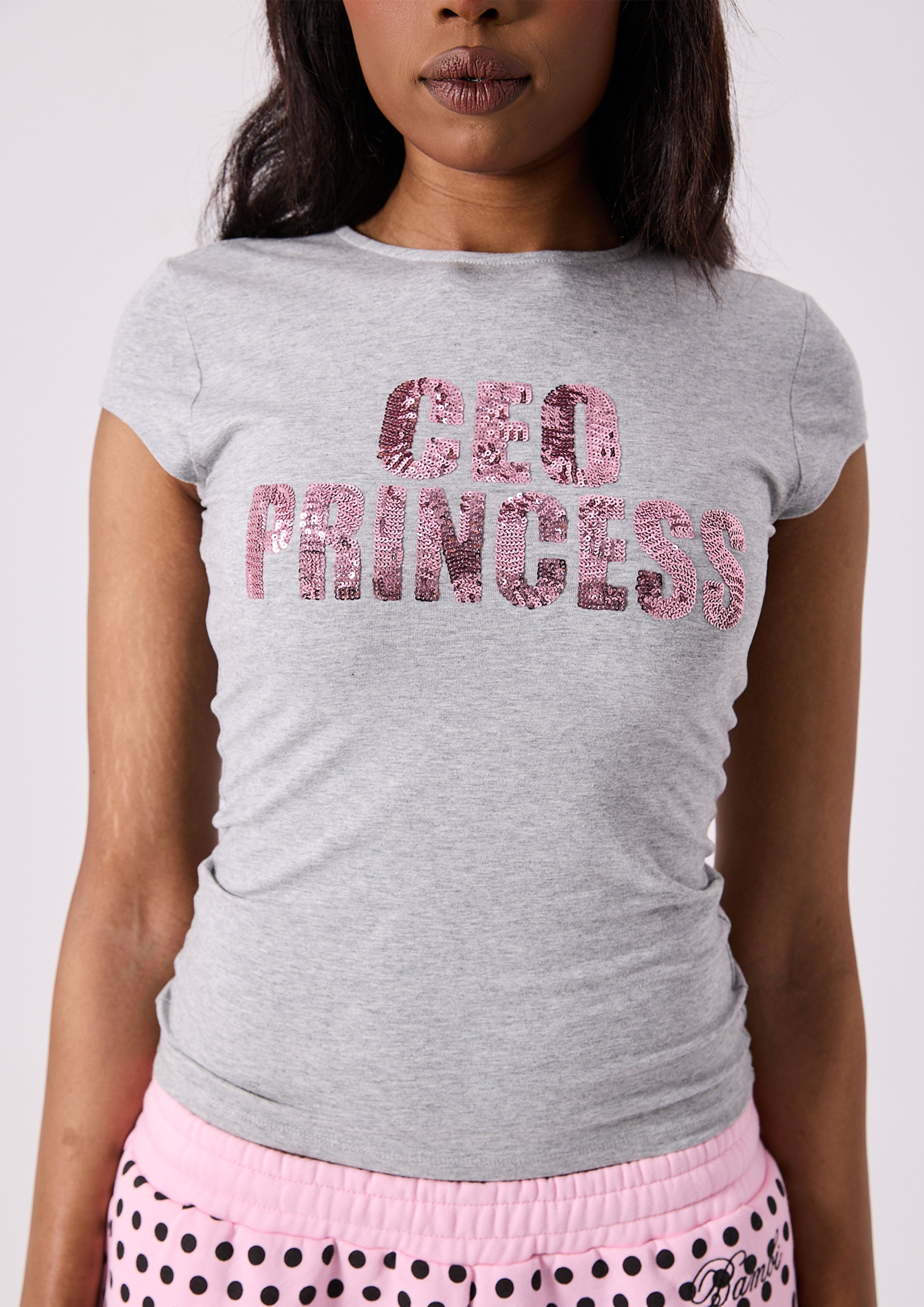 CEO BABY TEE - GREY MARLE