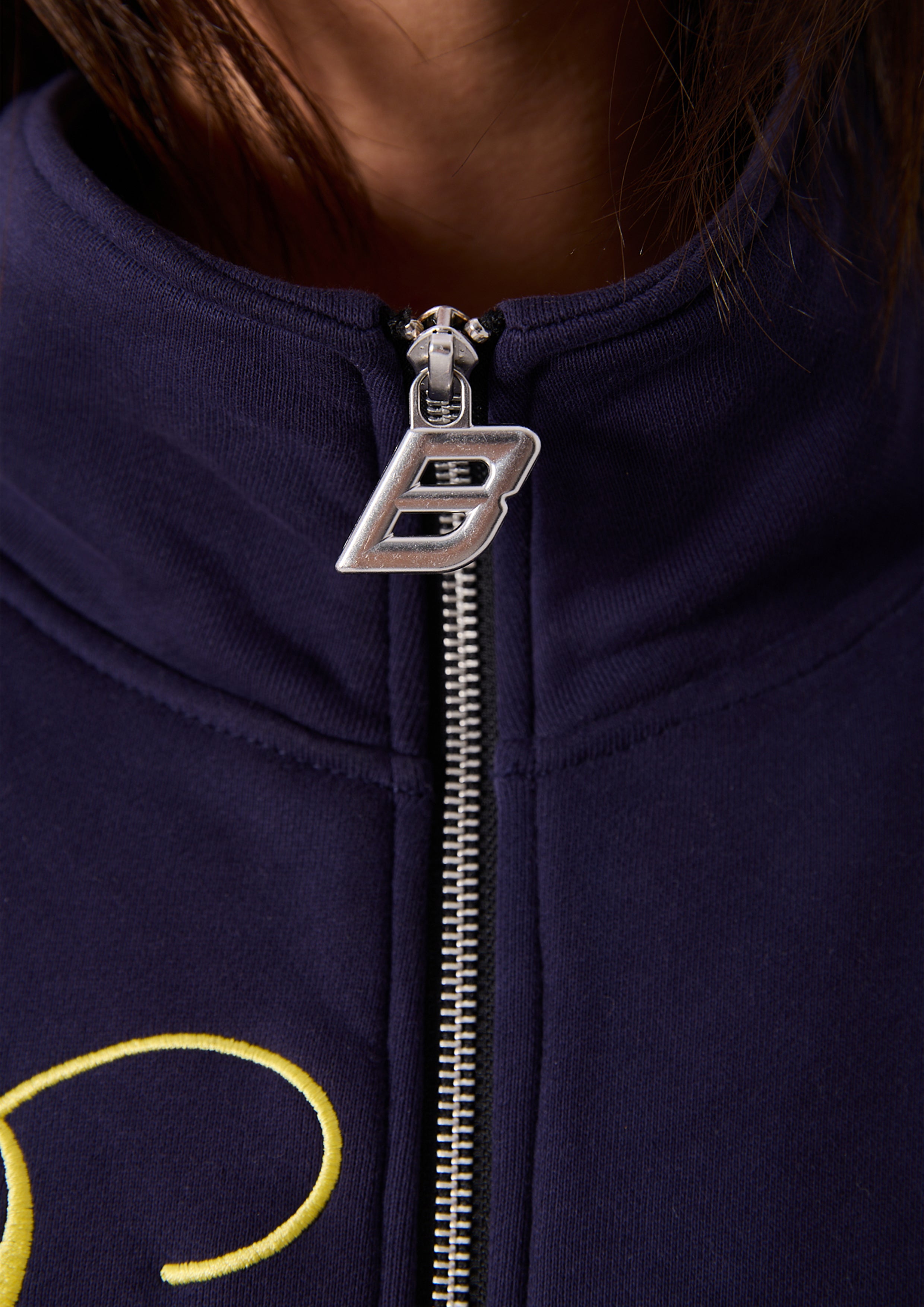 SPEARS STRIPE ZIP JACKET - INK