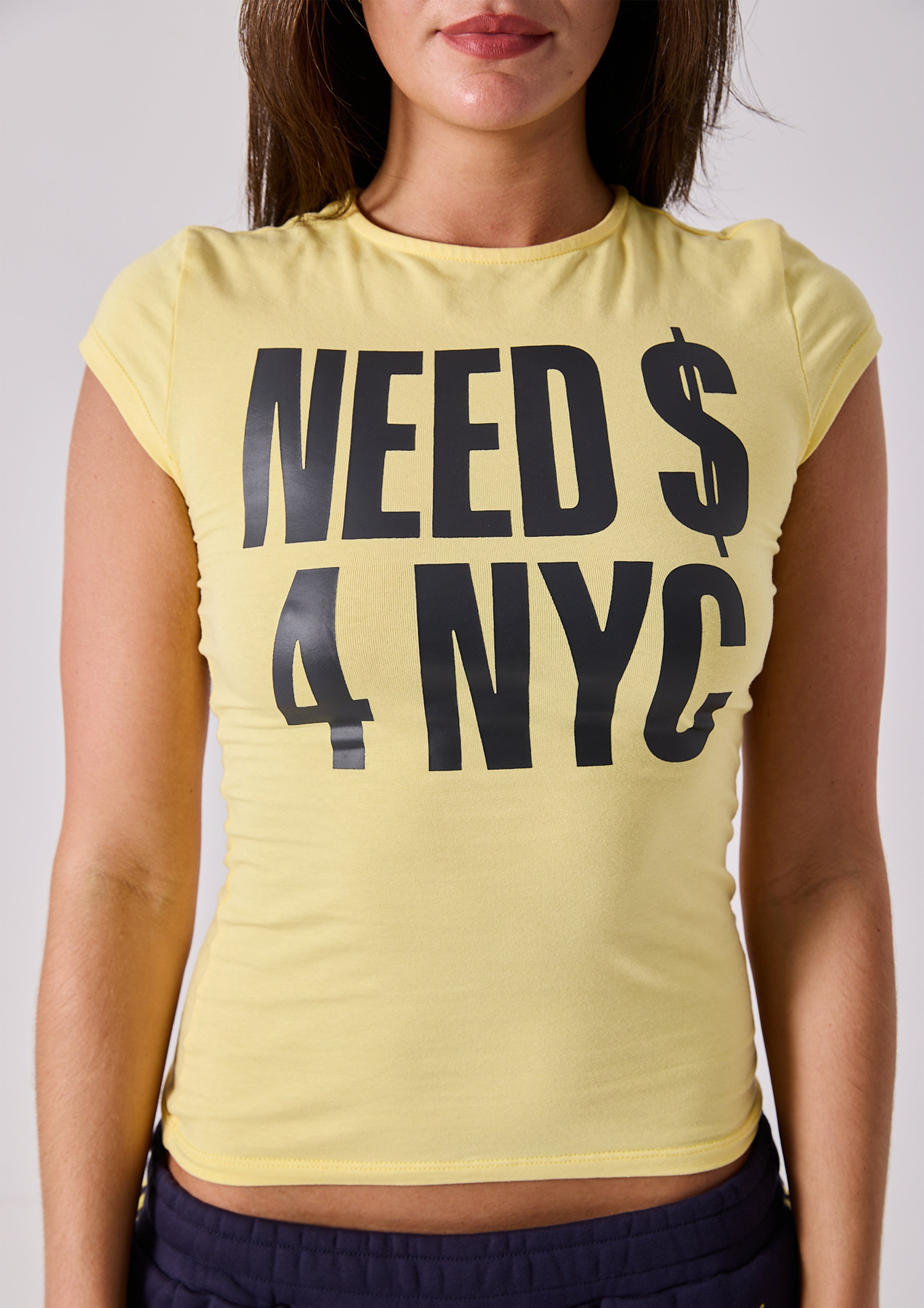 CASH BABY TEE - YELLOW