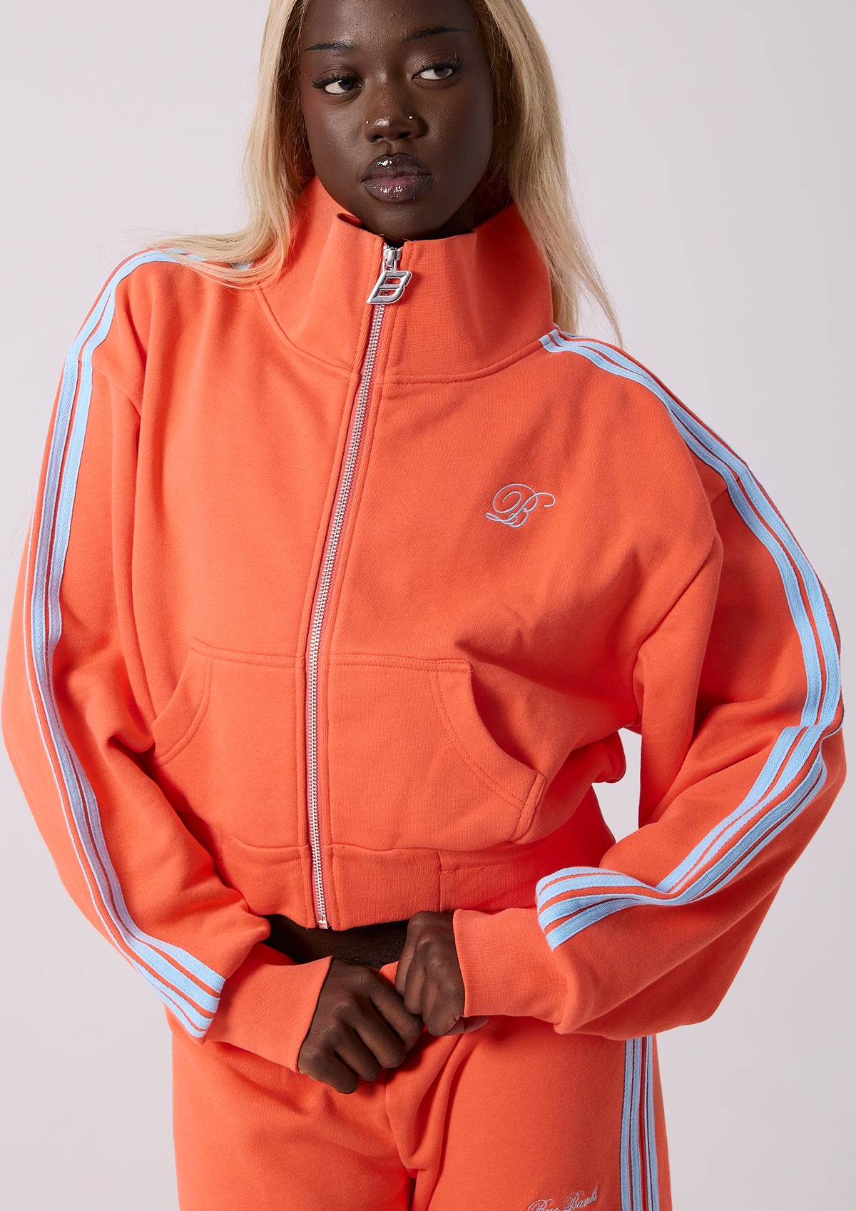 PARIS TRACKSUIT JACKET - CORAL
