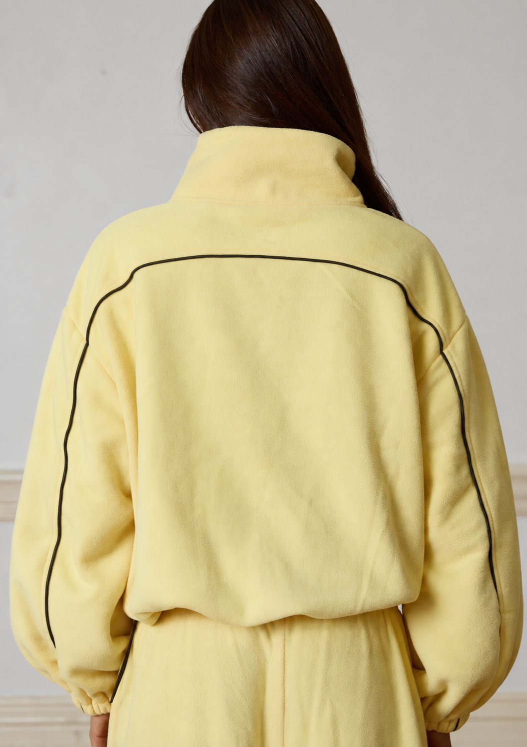 PARKER FLEECE ZIP JACKET - YELLOW