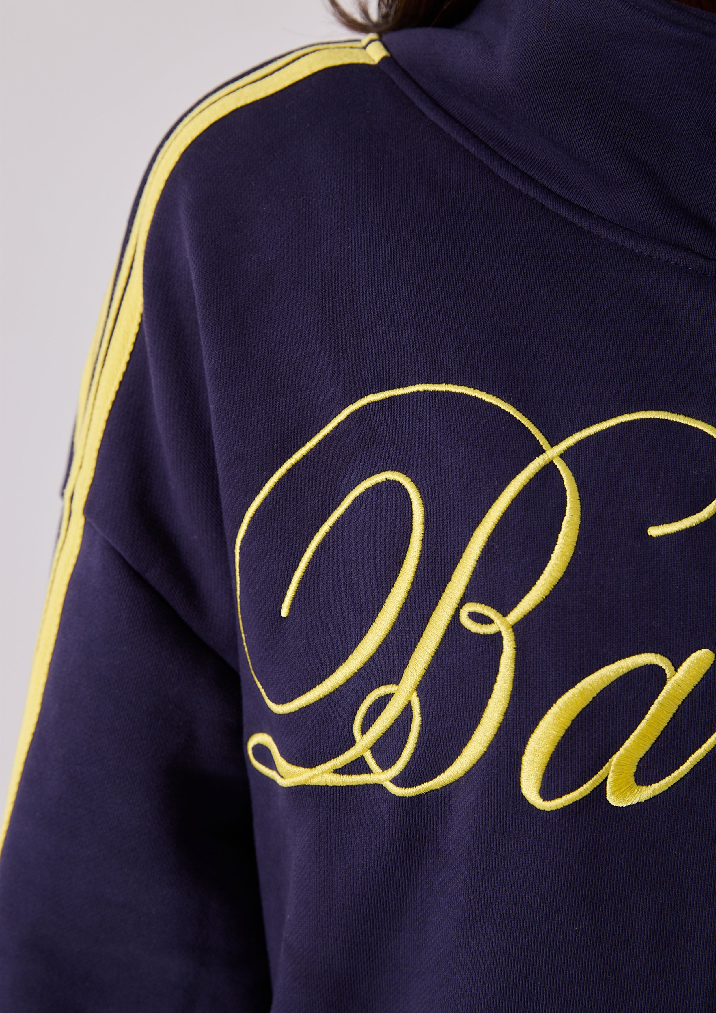 SPEARS STRIPE ZIP JACKET - INK