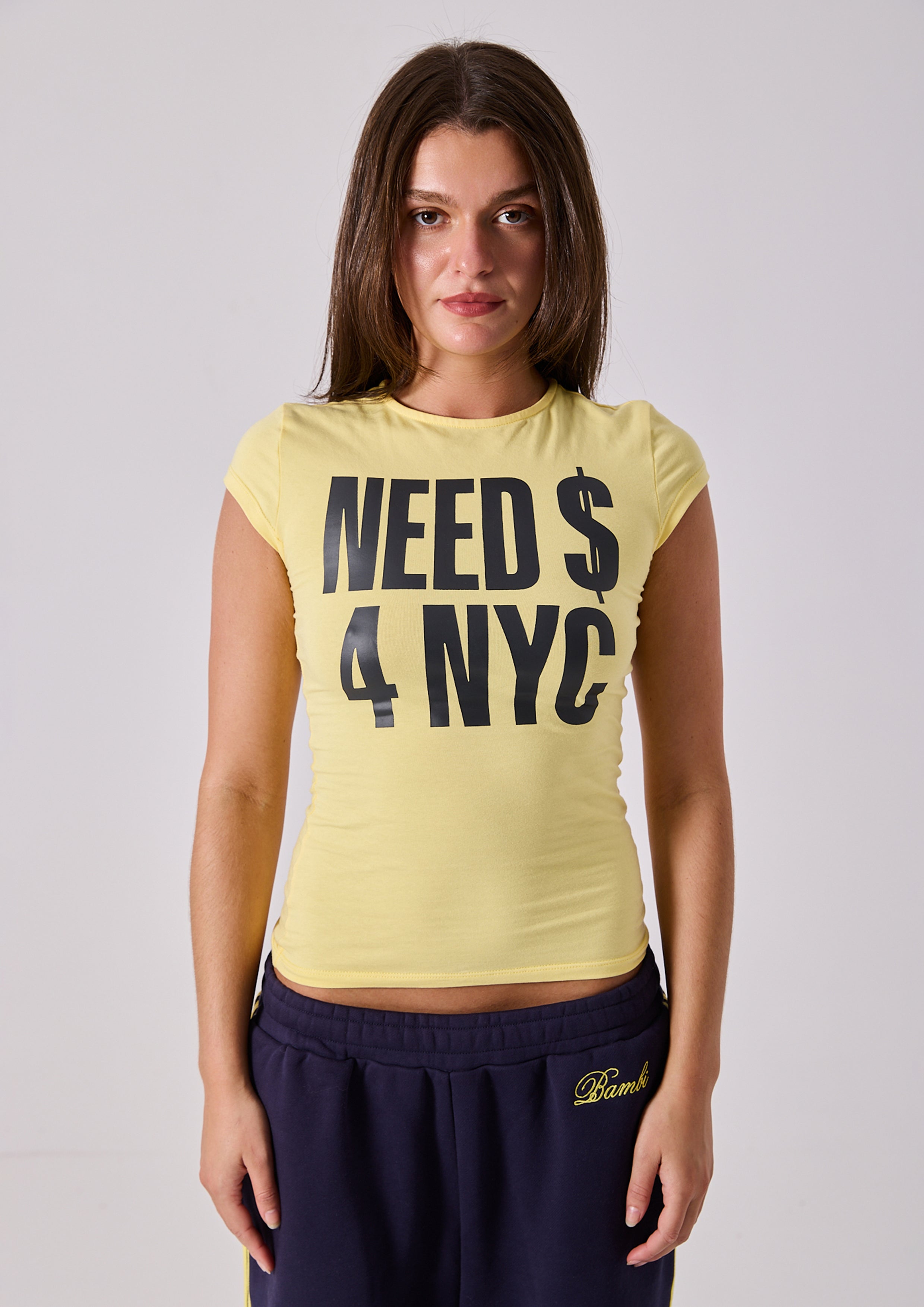 CASH BABY TEE - YELLOW