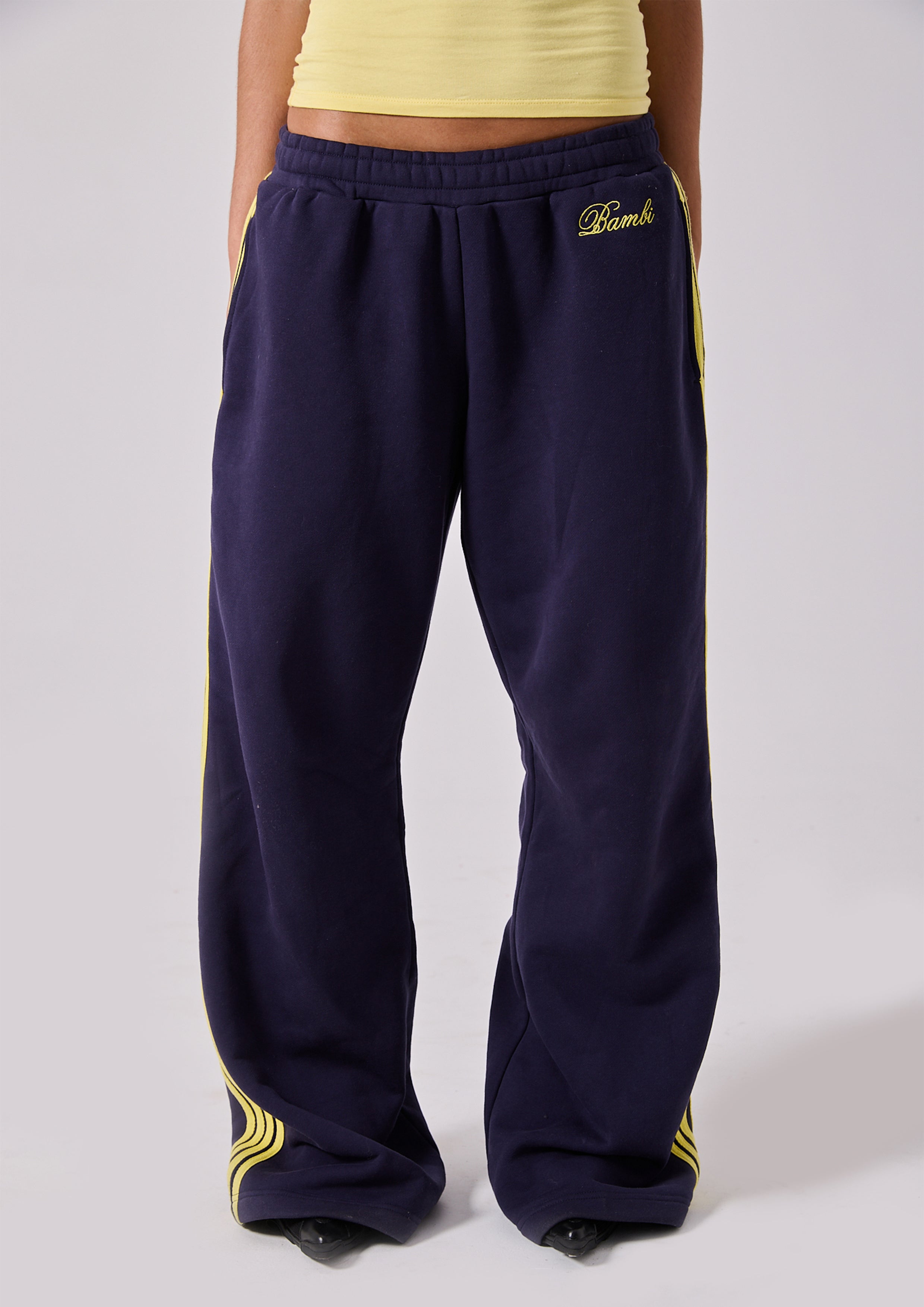 LOLA STRIPE TRACK PANT - INK