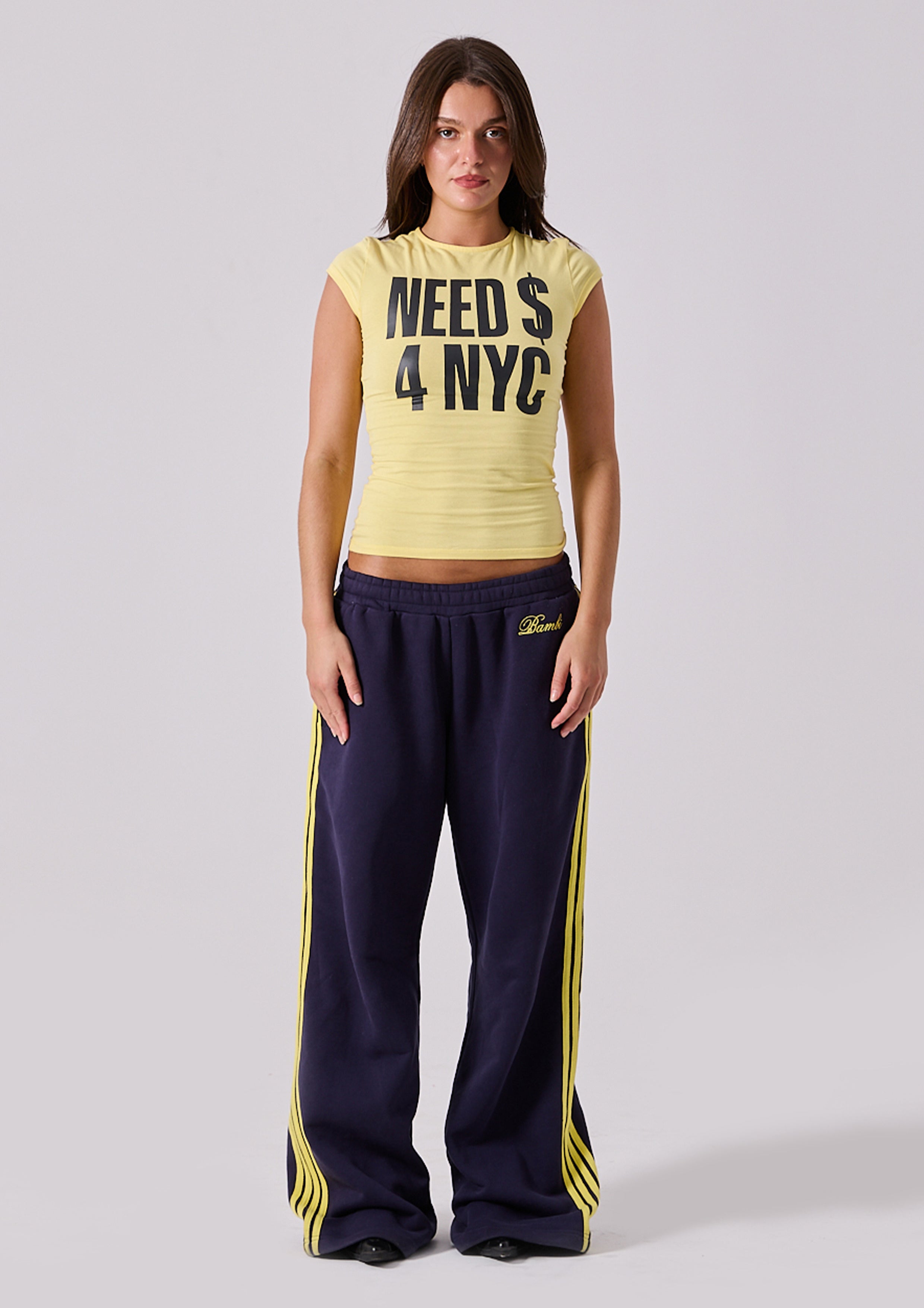 LOLA STRIPE TRACK PANT - INK – Bye Bambi