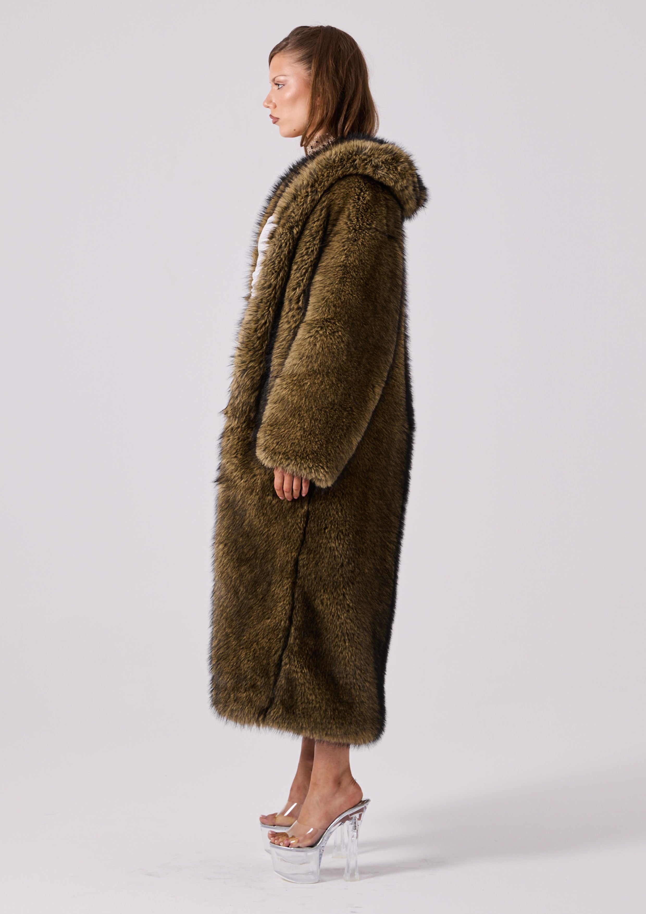 コート fub felted coat brown 6y Felted Coat