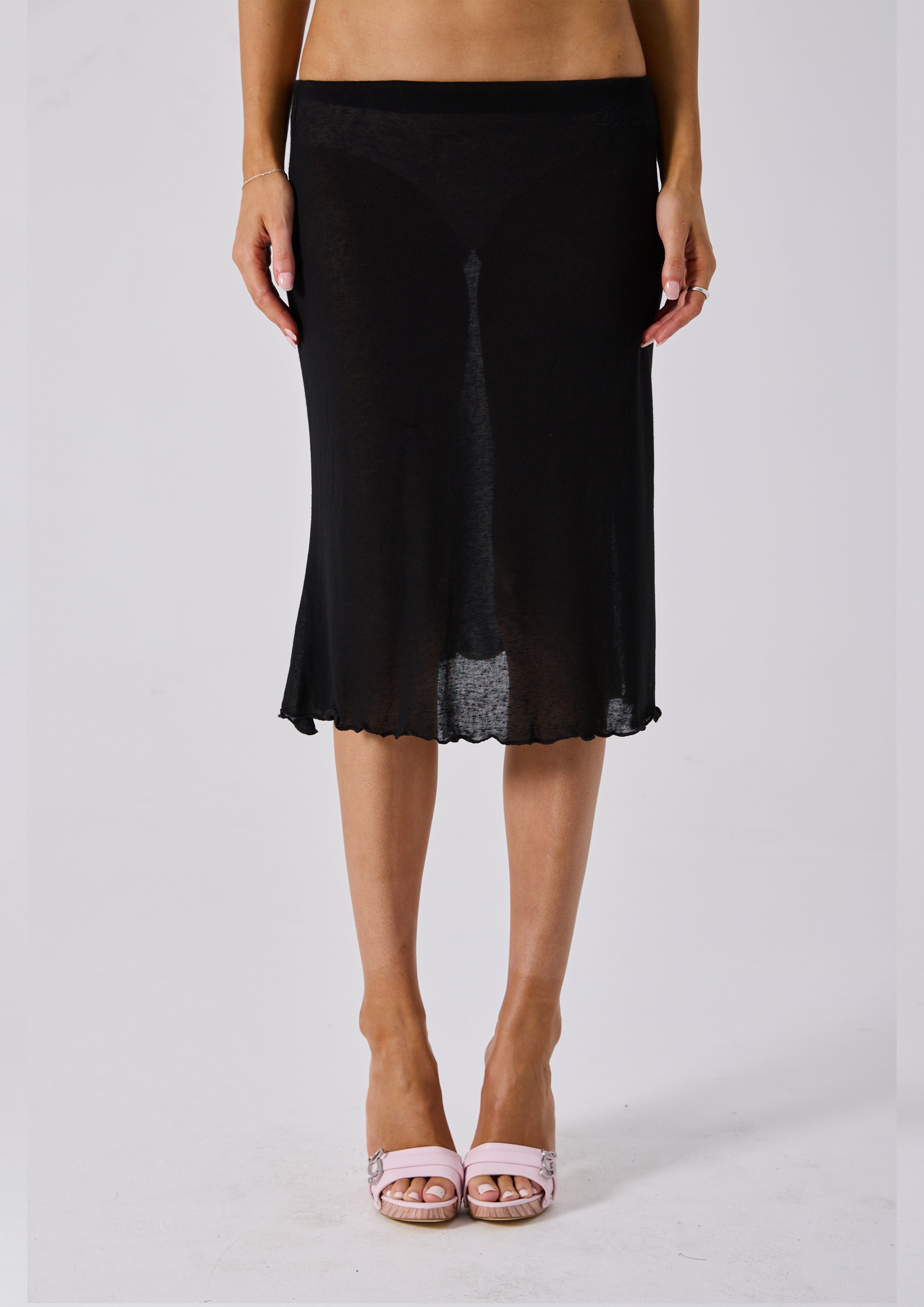 JOLIE MIDI SKIRT - BLACK