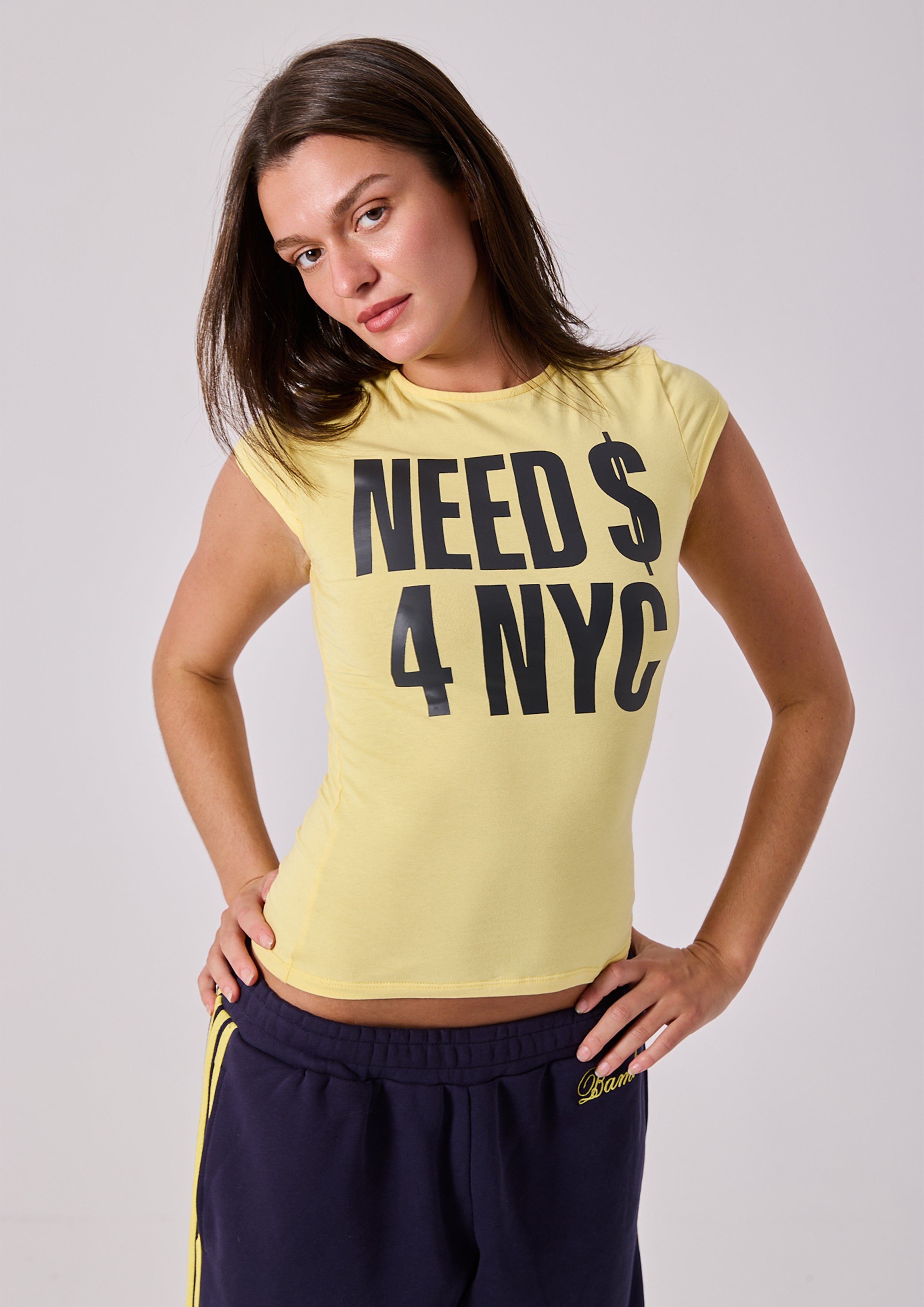 CASH BABY TEE - YELLOW