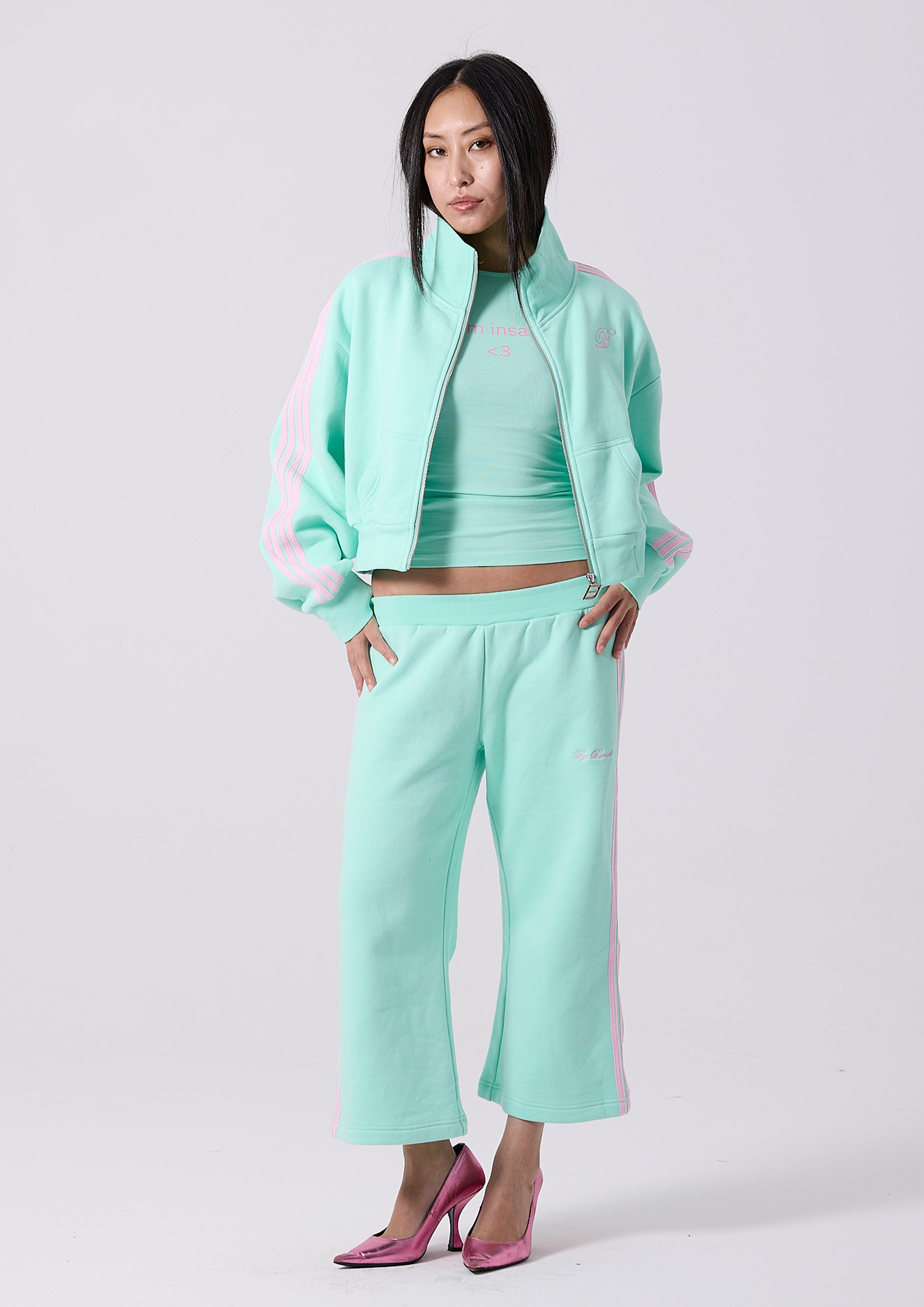 PARIS CAPRI TRACKSUIT PANTS  - MINT