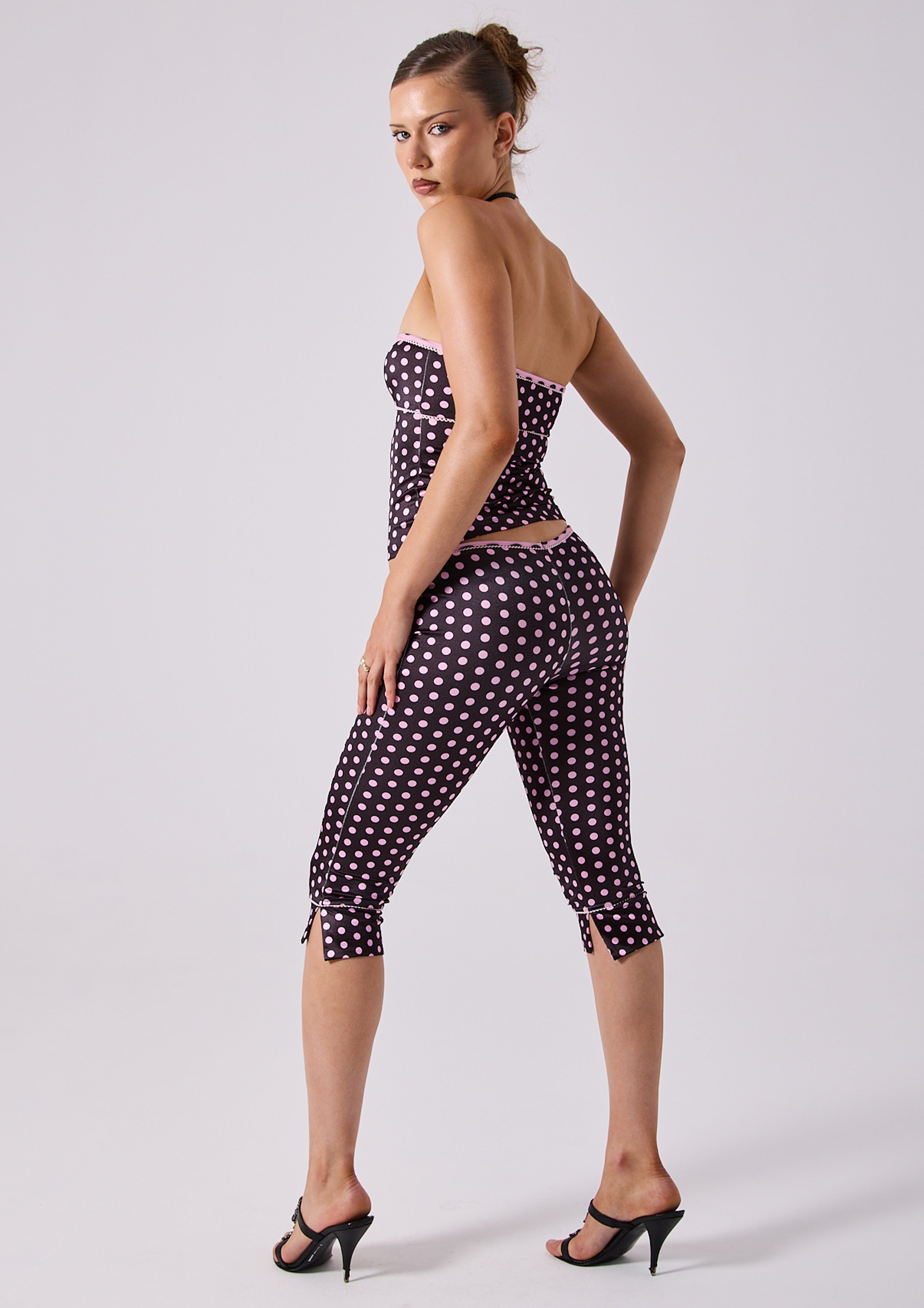 NINA CAPRI - BLACK POLKA