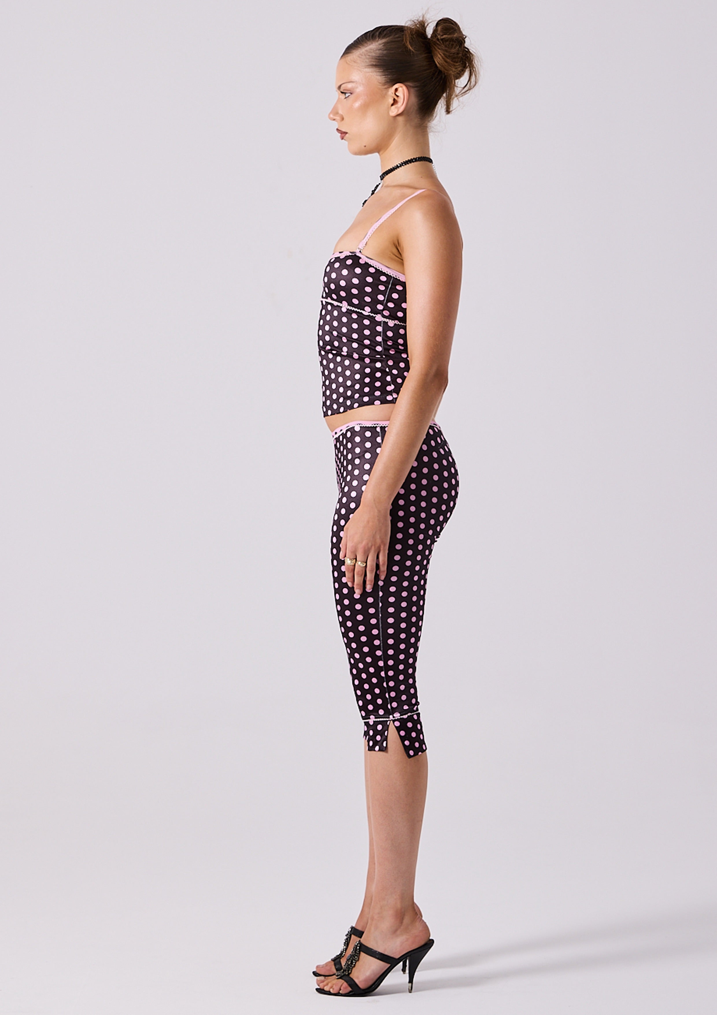 NINA CAPRI - BLACK POLKA