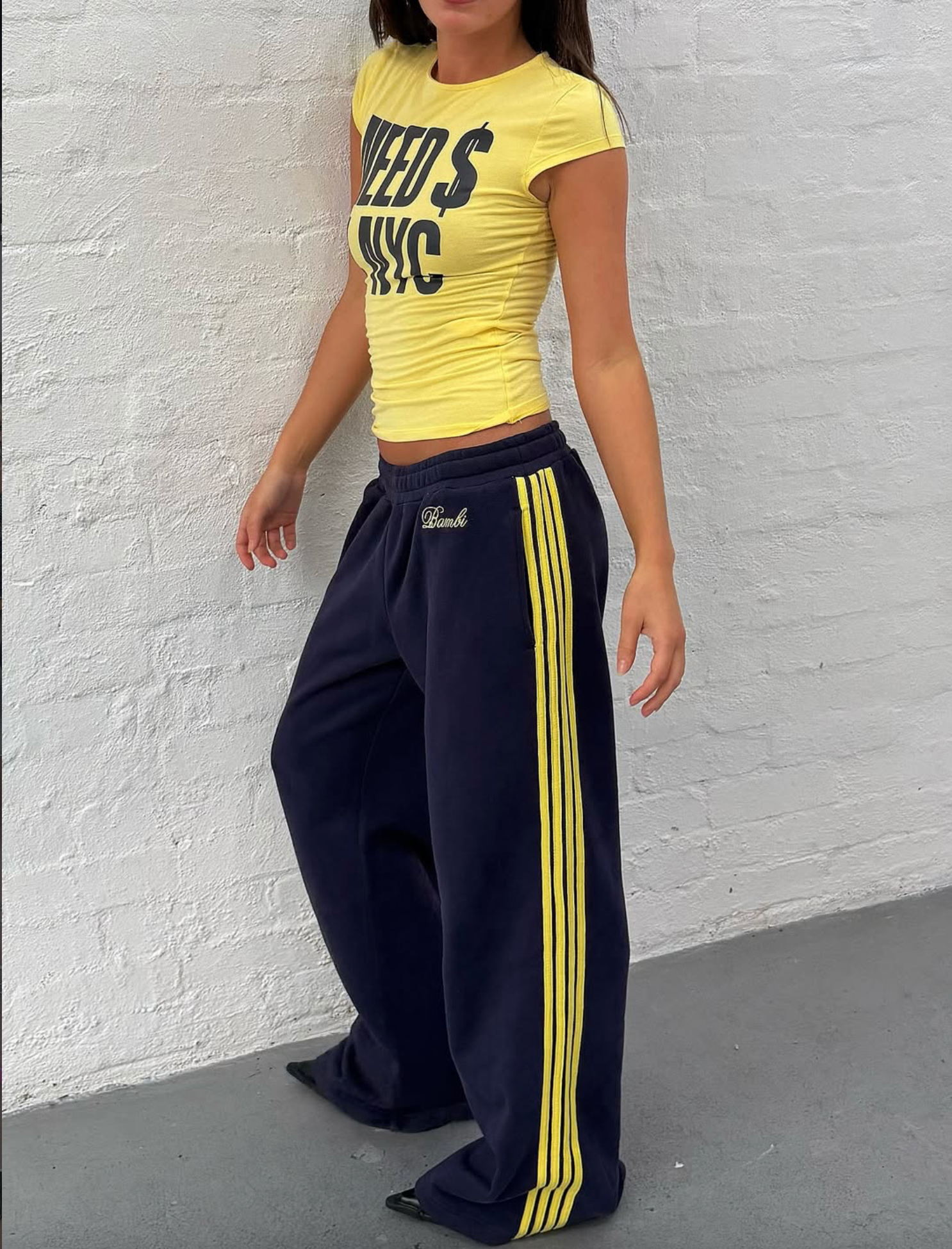 LOLA STRIPE TRACK PANT - INK